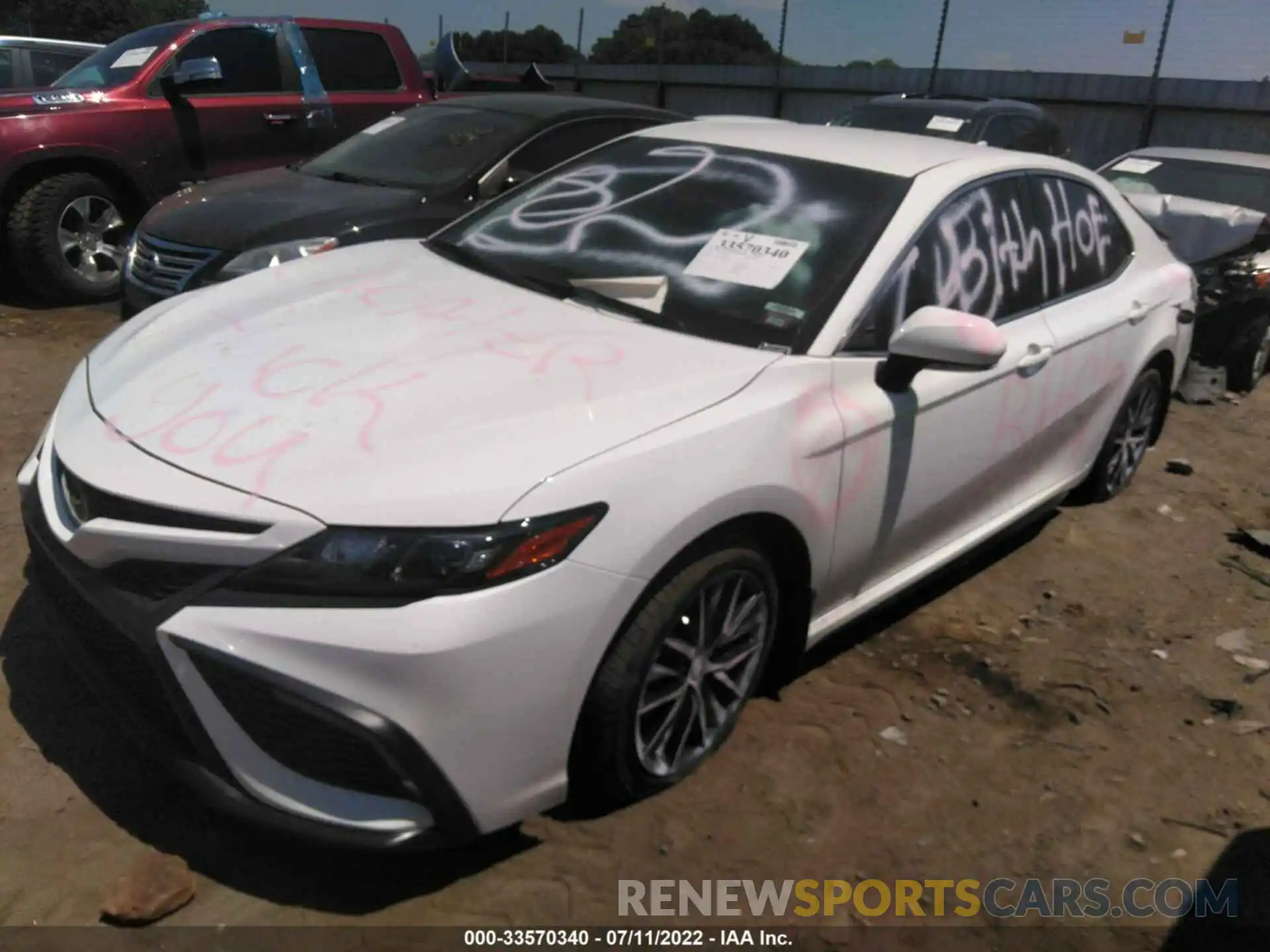 2 Photograph of a damaged car 4T1G11AK7NU628814 TOYOTA CAMRY 2022