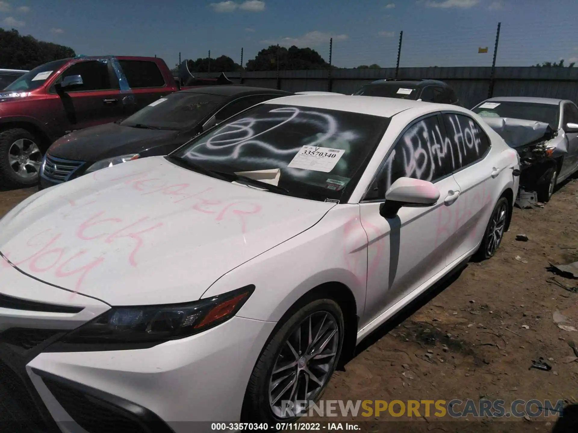 6 Photograph of a damaged car 4T1G11AK7NU628814 TOYOTA CAMRY 2022