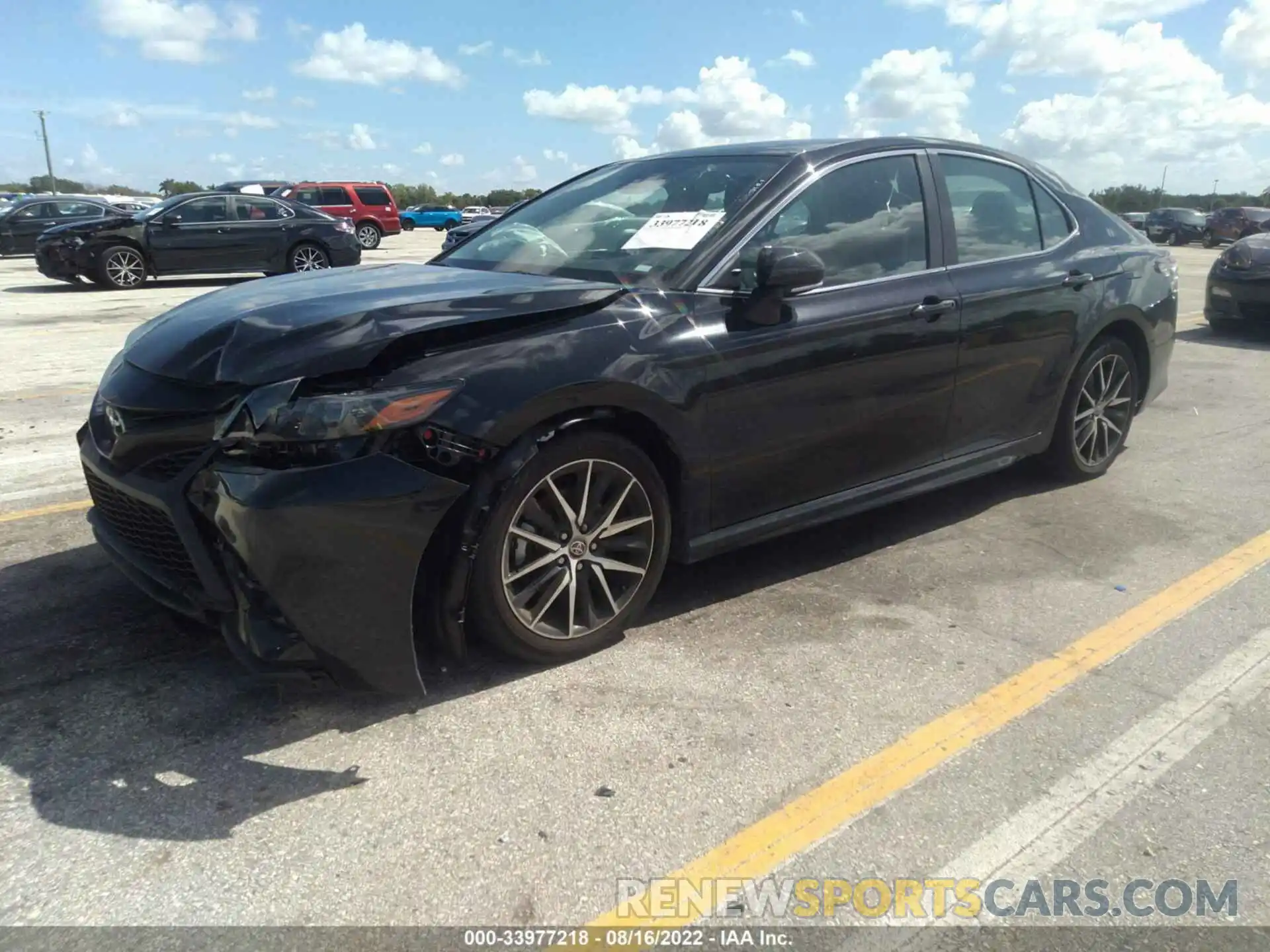 2 Photograph of a damaged car 4T1G11AK7NU631972 TOYOTA CAMRY 2022