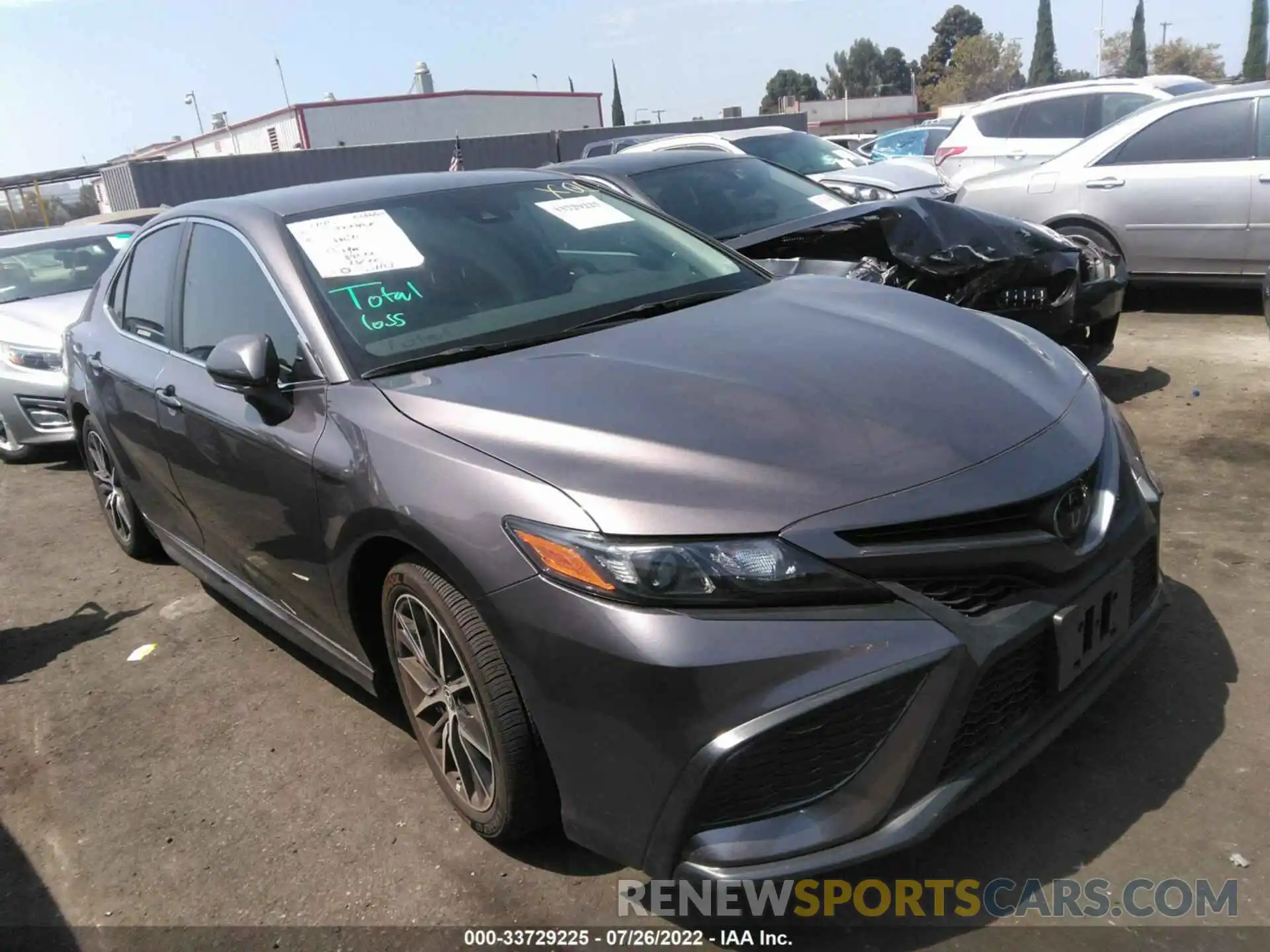 1 Photograph of a damaged car 4T1G11AK7NU638954 TOYOTA CAMRY 2022