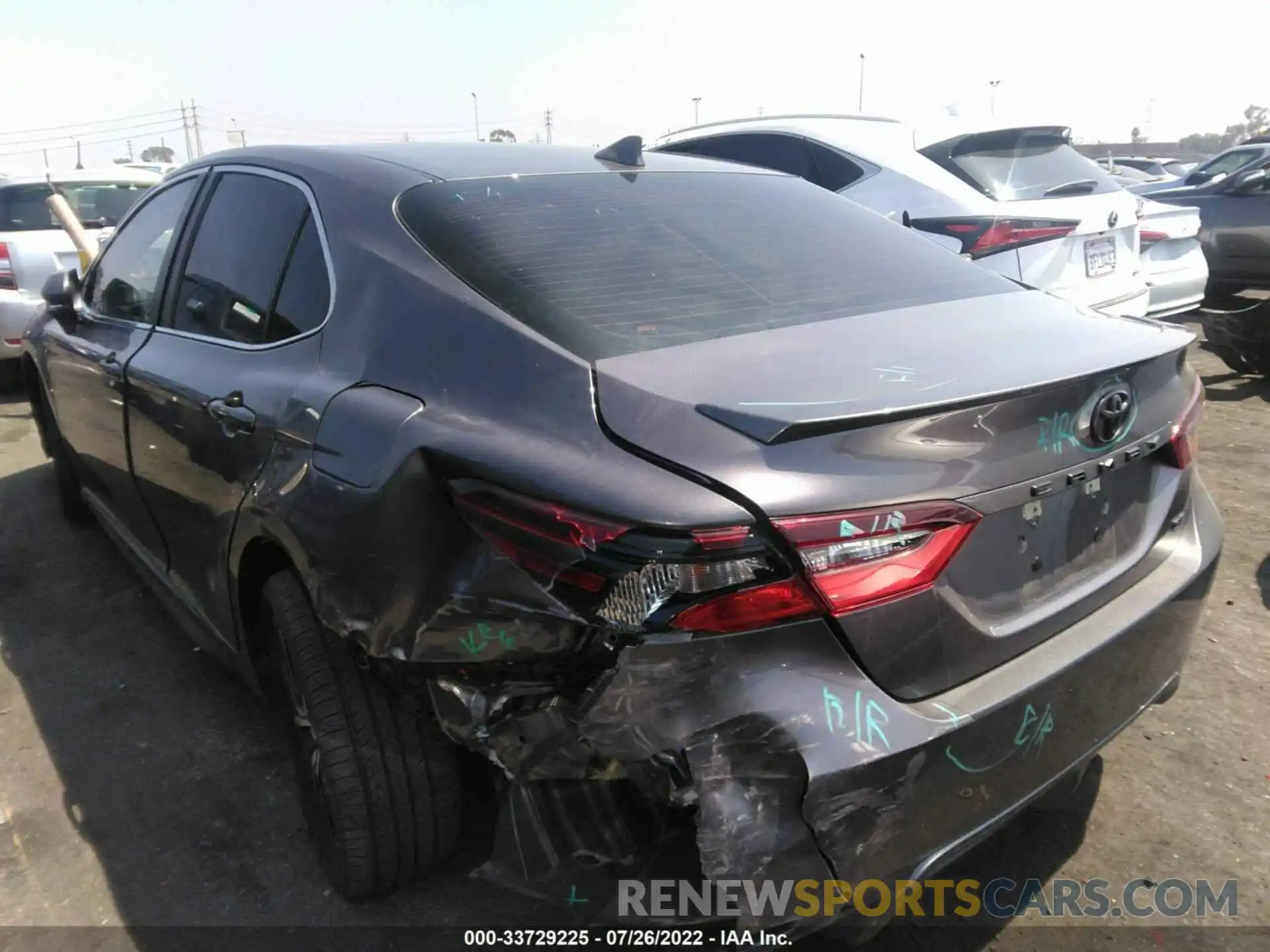 3 Photograph of a damaged car 4T1G11AK7NU638954 TOYOTA CAMRY 2022