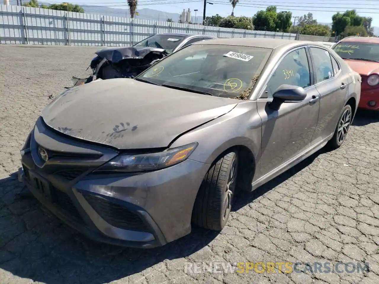 2 Photograph of a damaged car 4T1G11AK7NU648819 TOYOTA CAMRY 2022