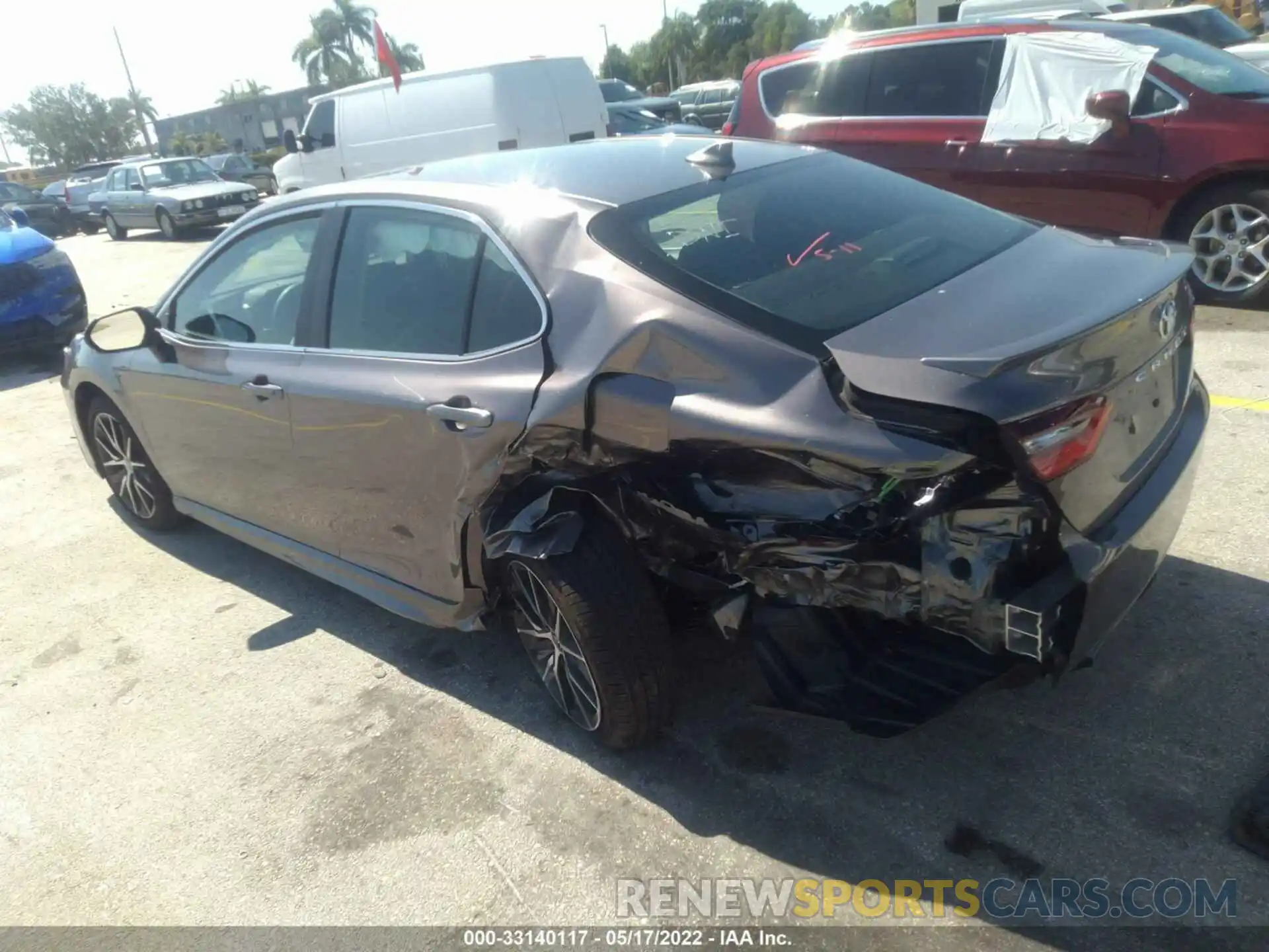 3 Photograph of a damaged car 4T1G11AK7NU665572 TOYOTA CAMRY 2022