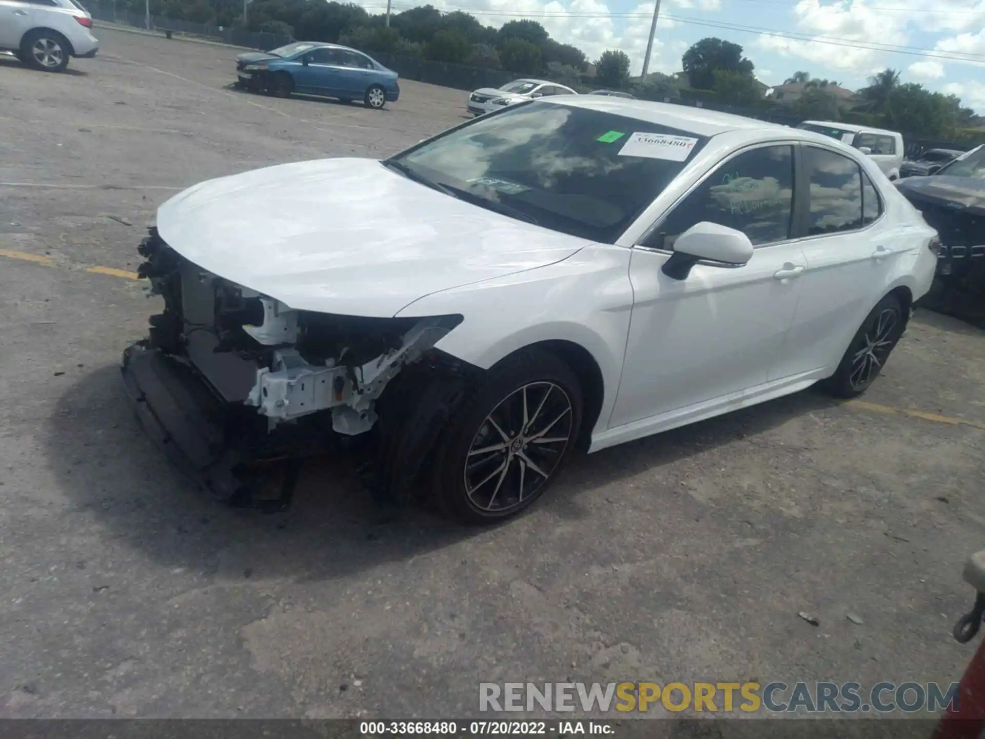 2 Photograph of a damaged car 4T1G11AK8NU053395 TOYOTA CAMRY 2022