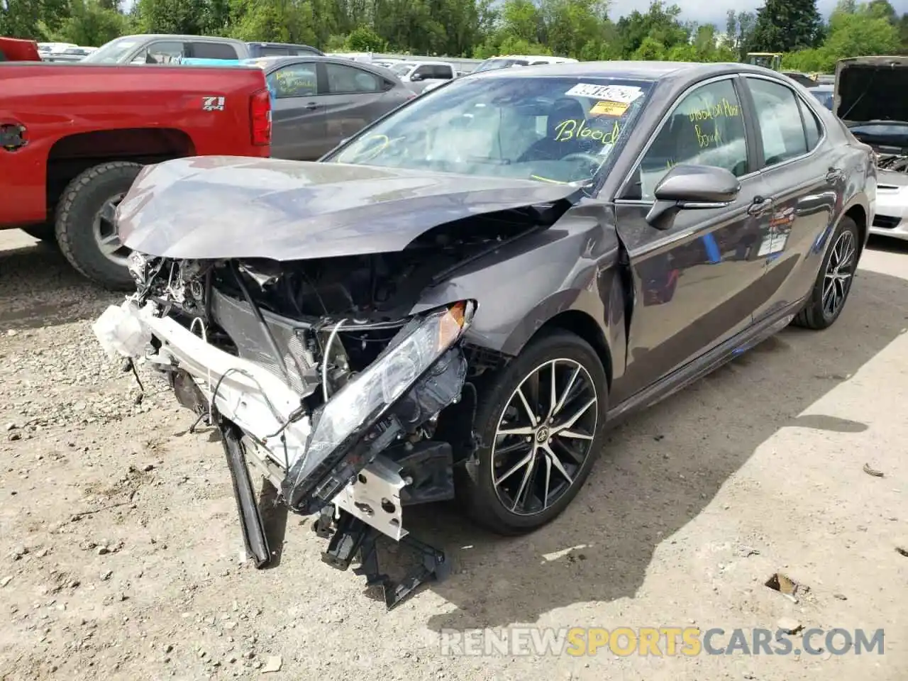 2 Photograph of a damaged car 4T1G11AKXNU629651 TOYOTA CAMRY 2022