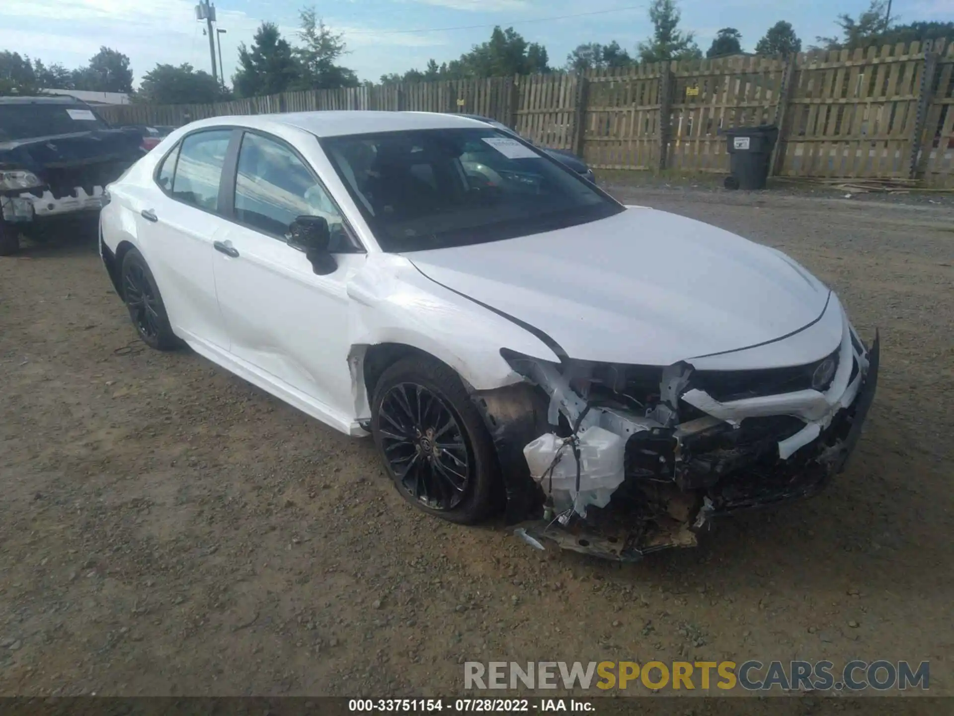 1 Photograph of a damaged car 4T1G31AK7NU034007 TOYOTA CAMRY 2022