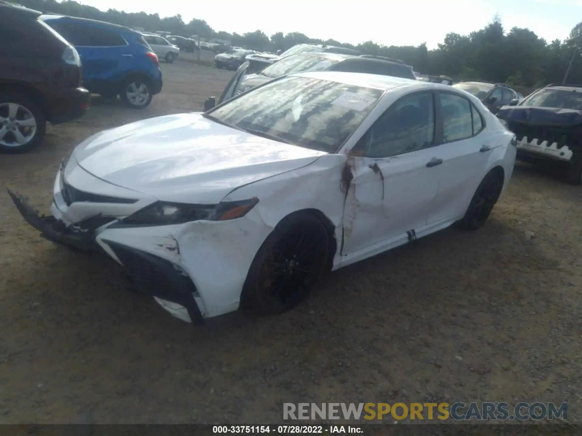 2 Photograph of a damaged car 4T1G31AK7NU034007 TOYOTA CAMRY 2022