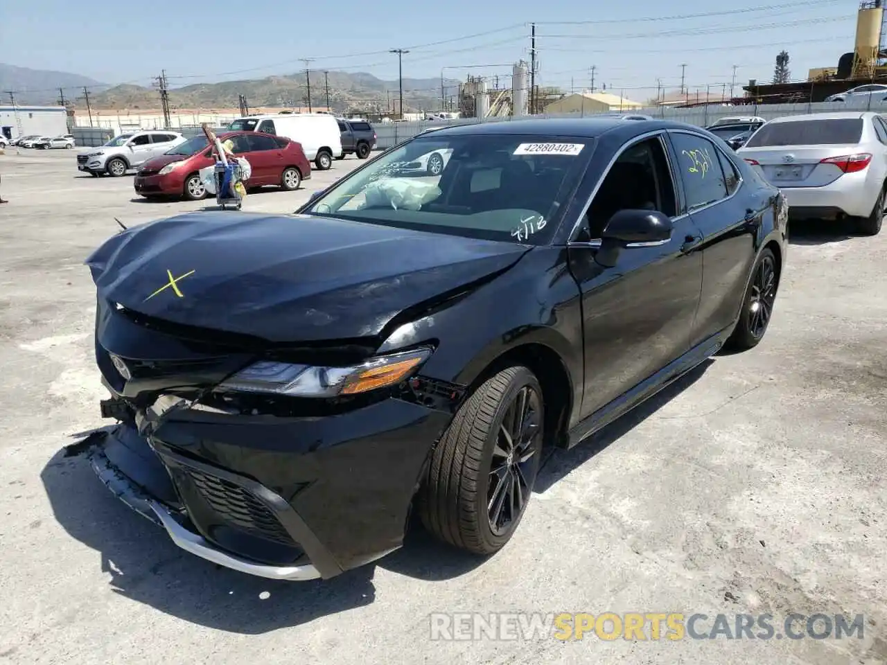 2 Photograph of a damaged car 4T1K61AK0NU019186 TOYOTA CAMRY 2022