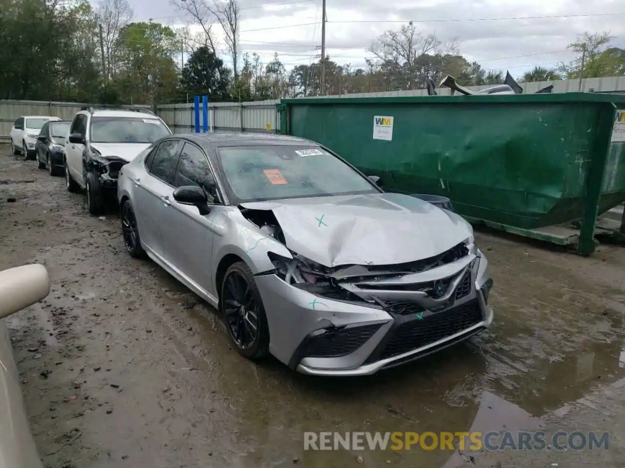 1 Photograph of a damaged car 4T1K61AK7NU017242 TOYOTA CAMRY 2022