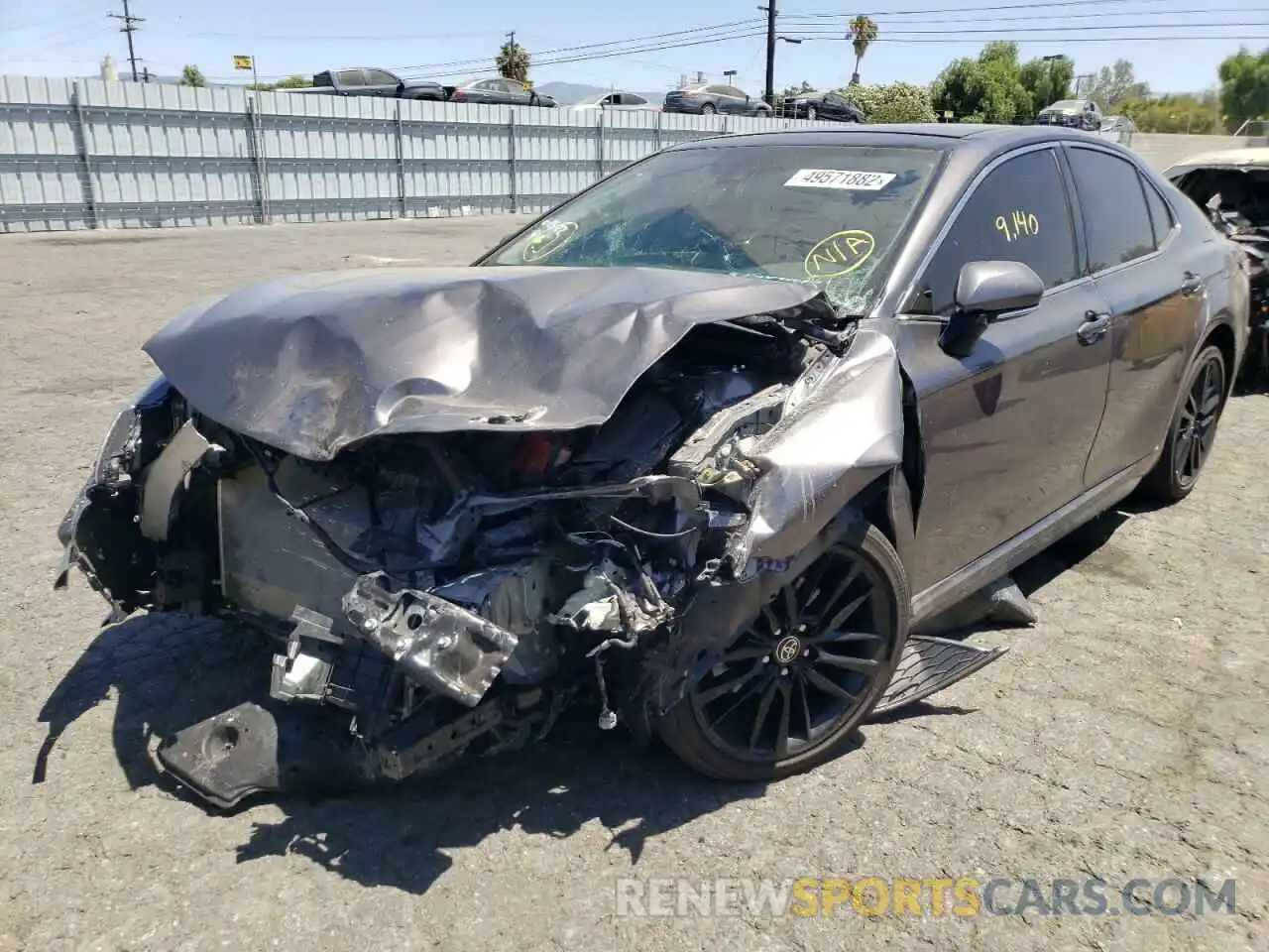 2 Photograph of a damaged car 4T1KZ1AK8NU063587 TOYOTA CAMRY 2022