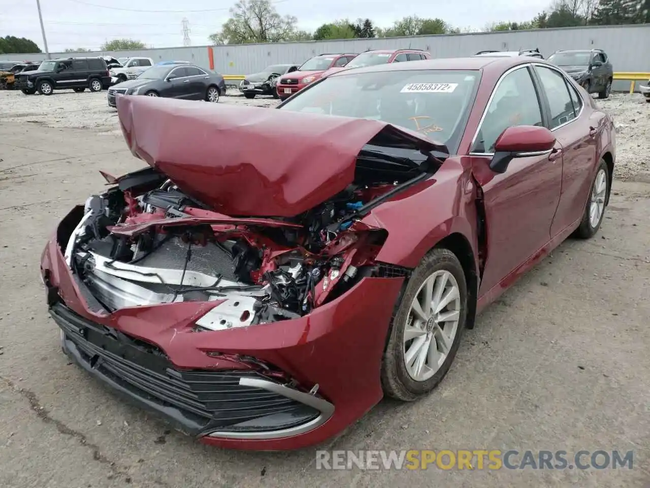 2 Photograph of a damaged car 4T1R11AK1NU037192 TOYOTA CAMRY 2022