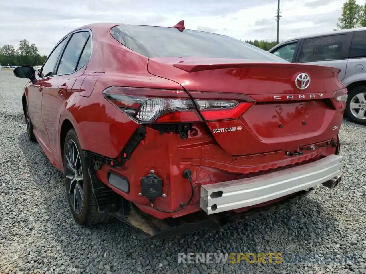 3 Photograph of a damaged car 4T1S11AK0NU047147 TOYOTA CAMRY 2022