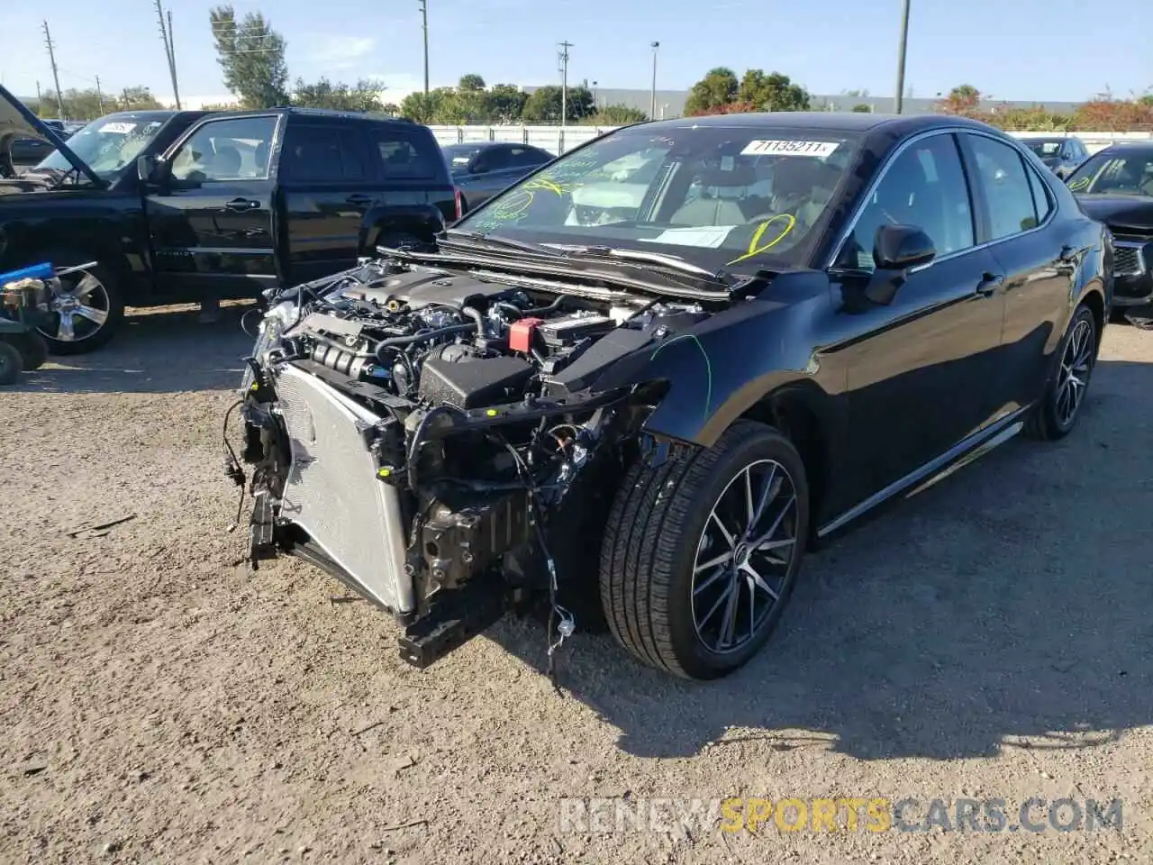 2 Photograph of a damaged car 4T1T11AK0NU637403 TOYOTA CAMRY 2022