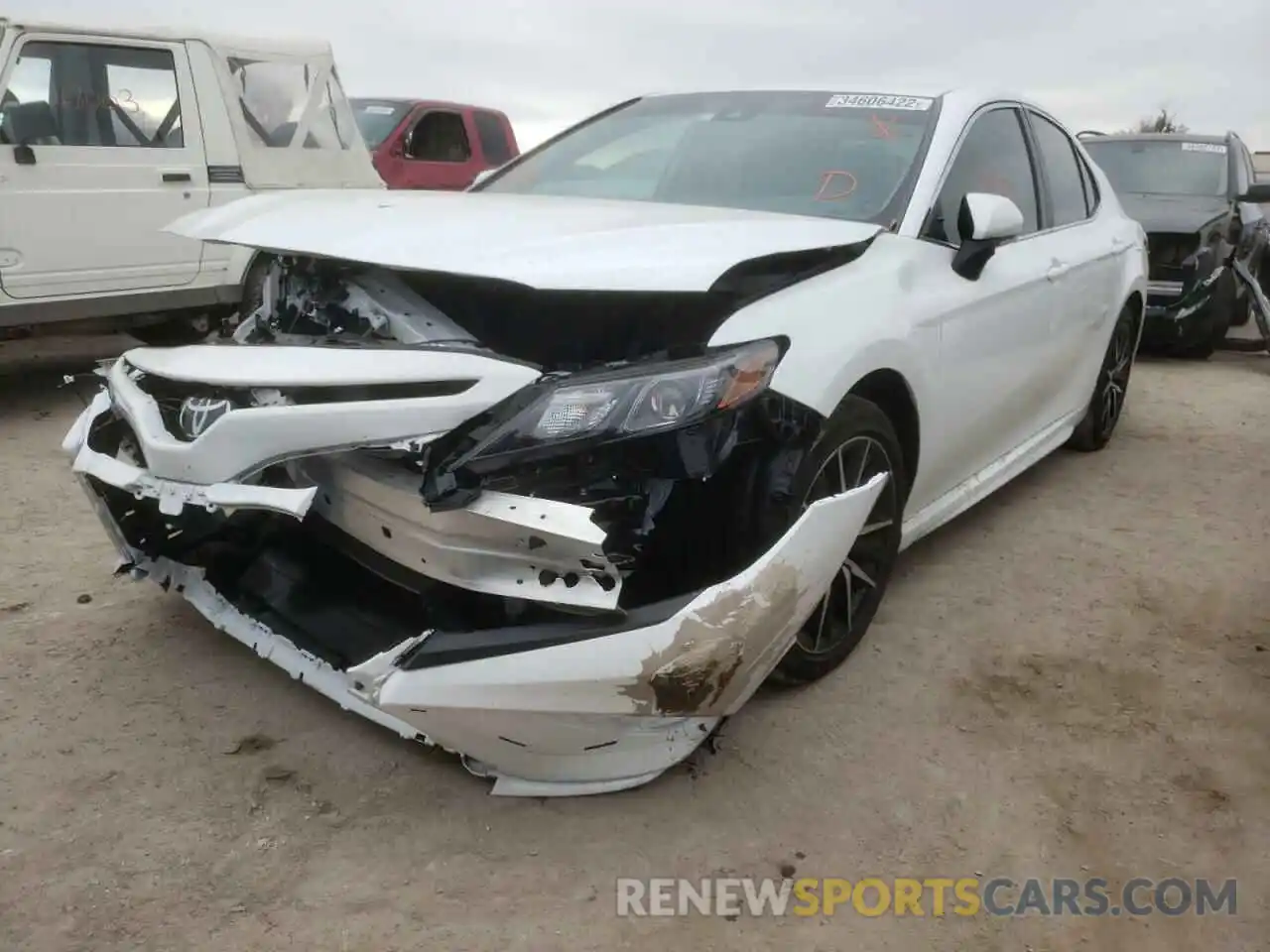 2 Photograph of a damaged car 4T1T11AK2NU643817 TOYOTA CAMRY 2022