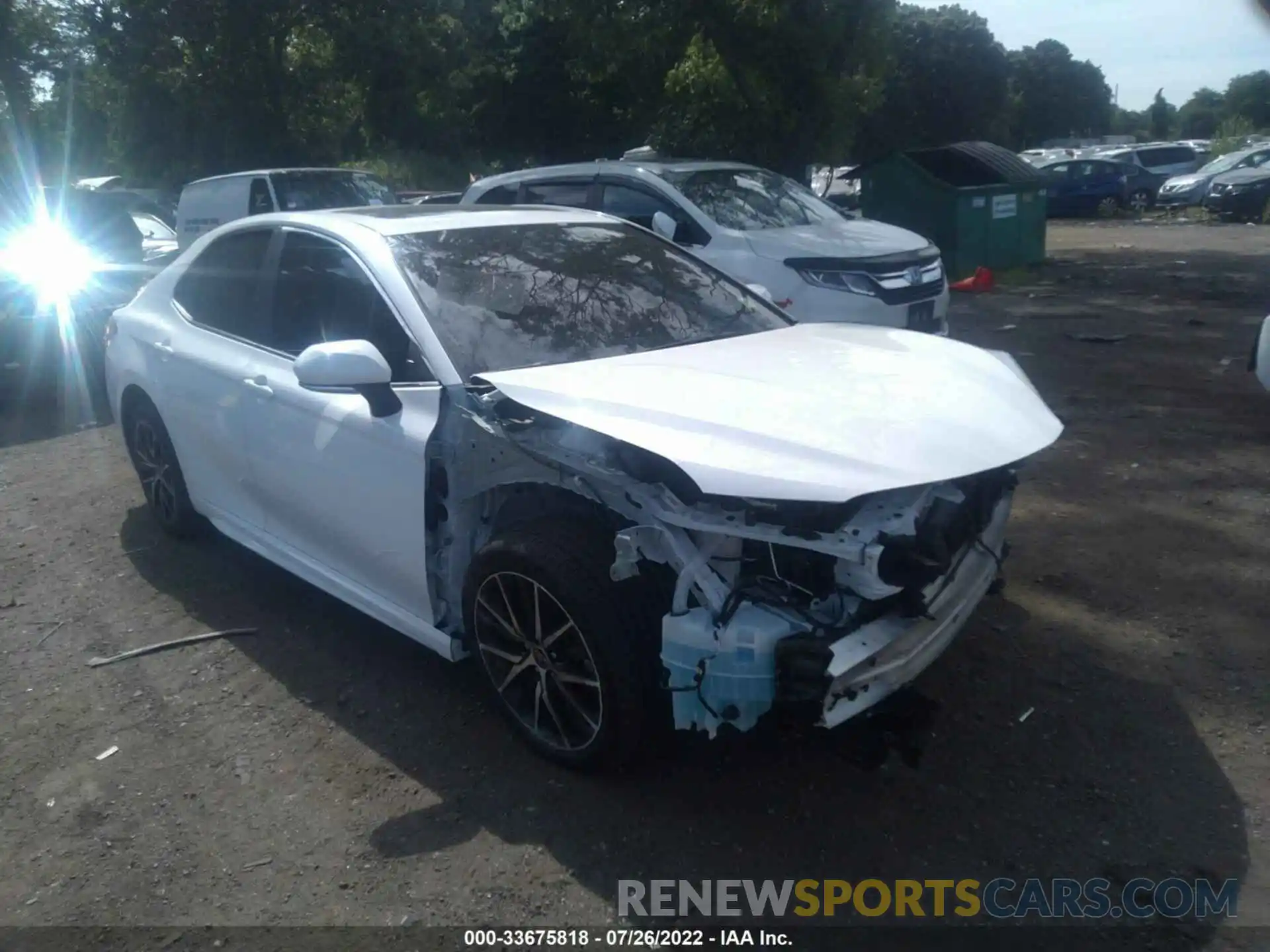 1 Photograph of a damaged car 4T1T11BK1NU060704 TOYOTA CAMRY 2022