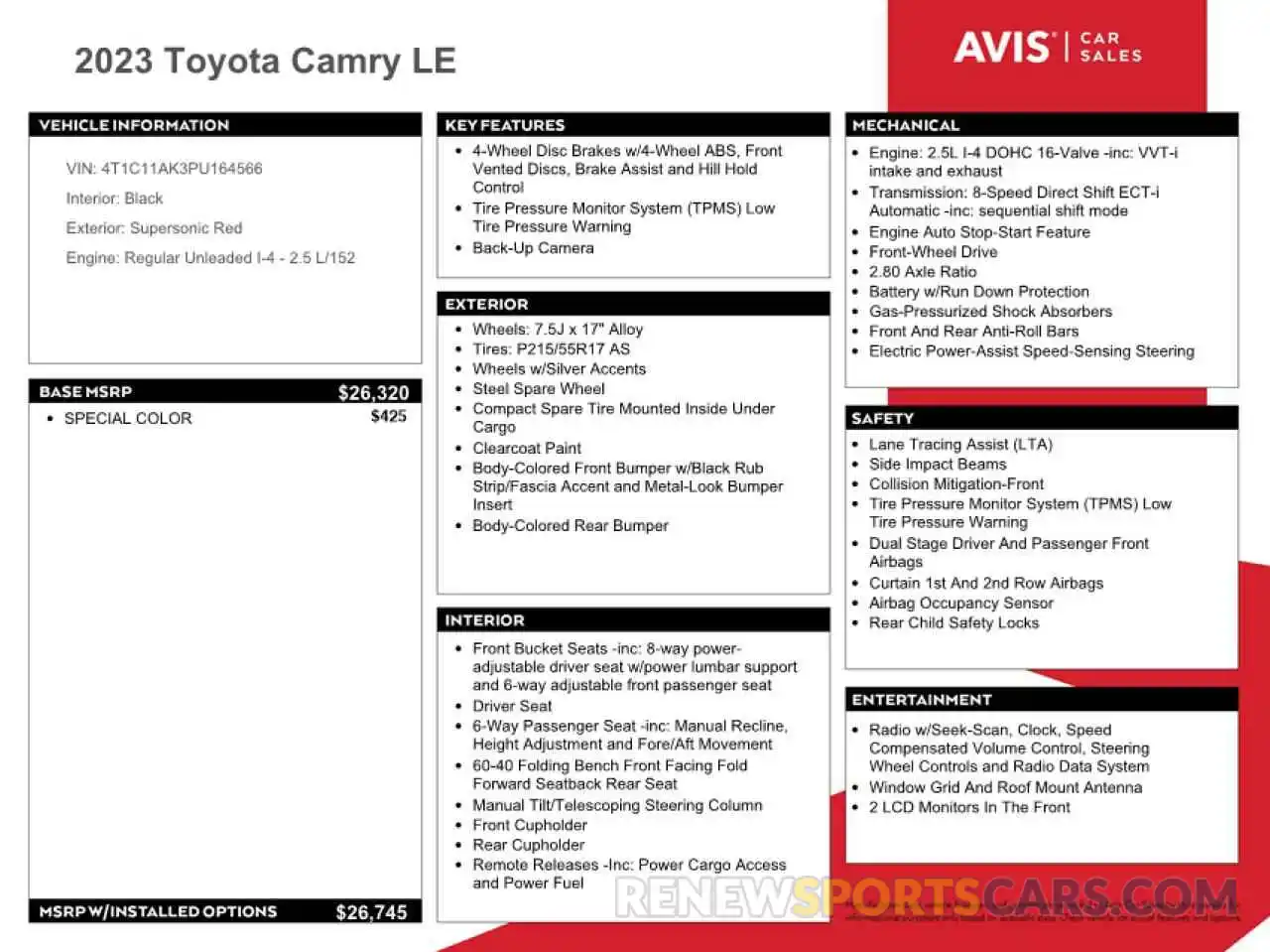 12 Photograph of a damaged car 4T1C11AK3PU164566 TOYOTA CAMRY 2023