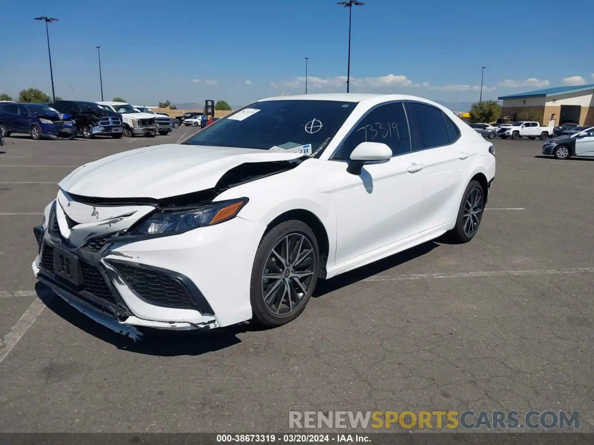 2 Photograph of a damaged car 4T1T11AK4PU170263 TOYOTA CAMRY 2023