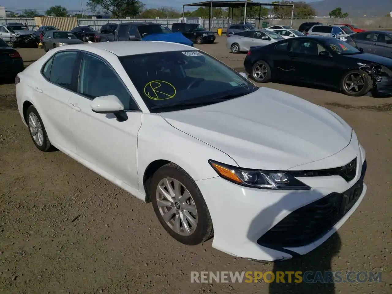 1 Photograph of a damaged car 4T1B11HKXKU786480 TOYOTA CAMRY 4C 2019