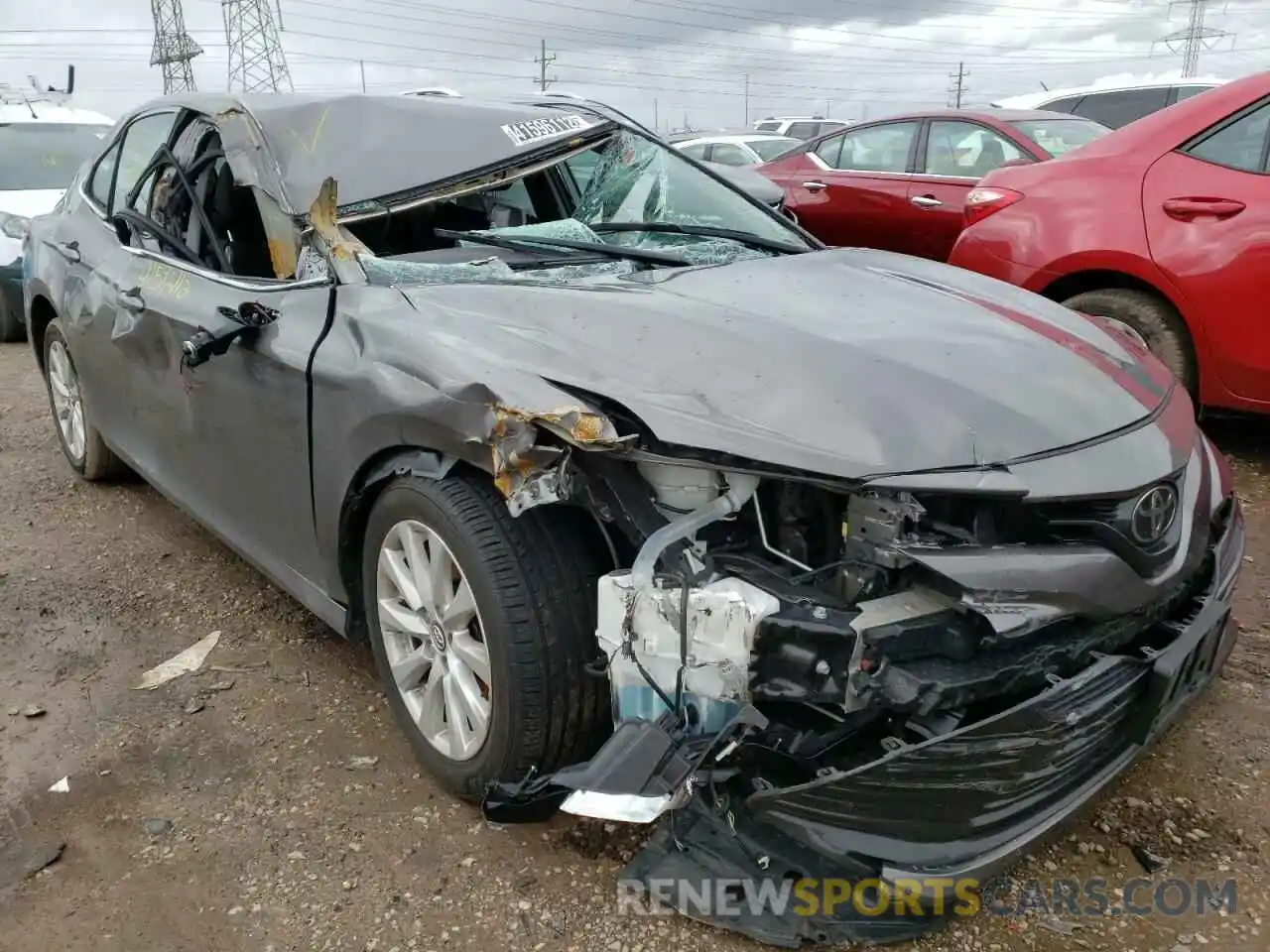 1 Photograph of a damaged car 4T1B11HKXKU795566 TOYOTA CAMRY 4C 2019