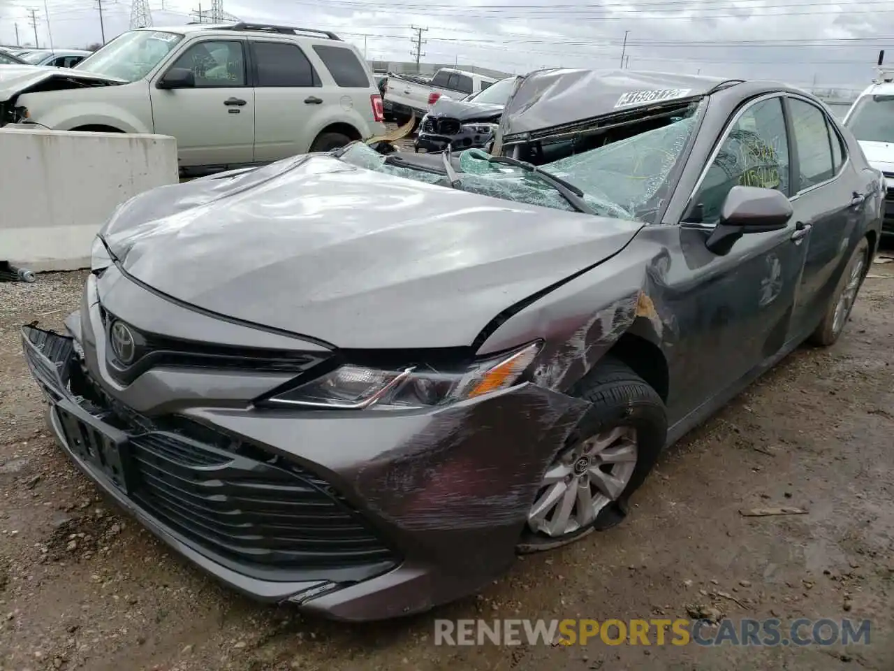 2 Photograph of a damaged car 4T1B11HKXKU795566 TOYOTA CAMRY 4C 2019