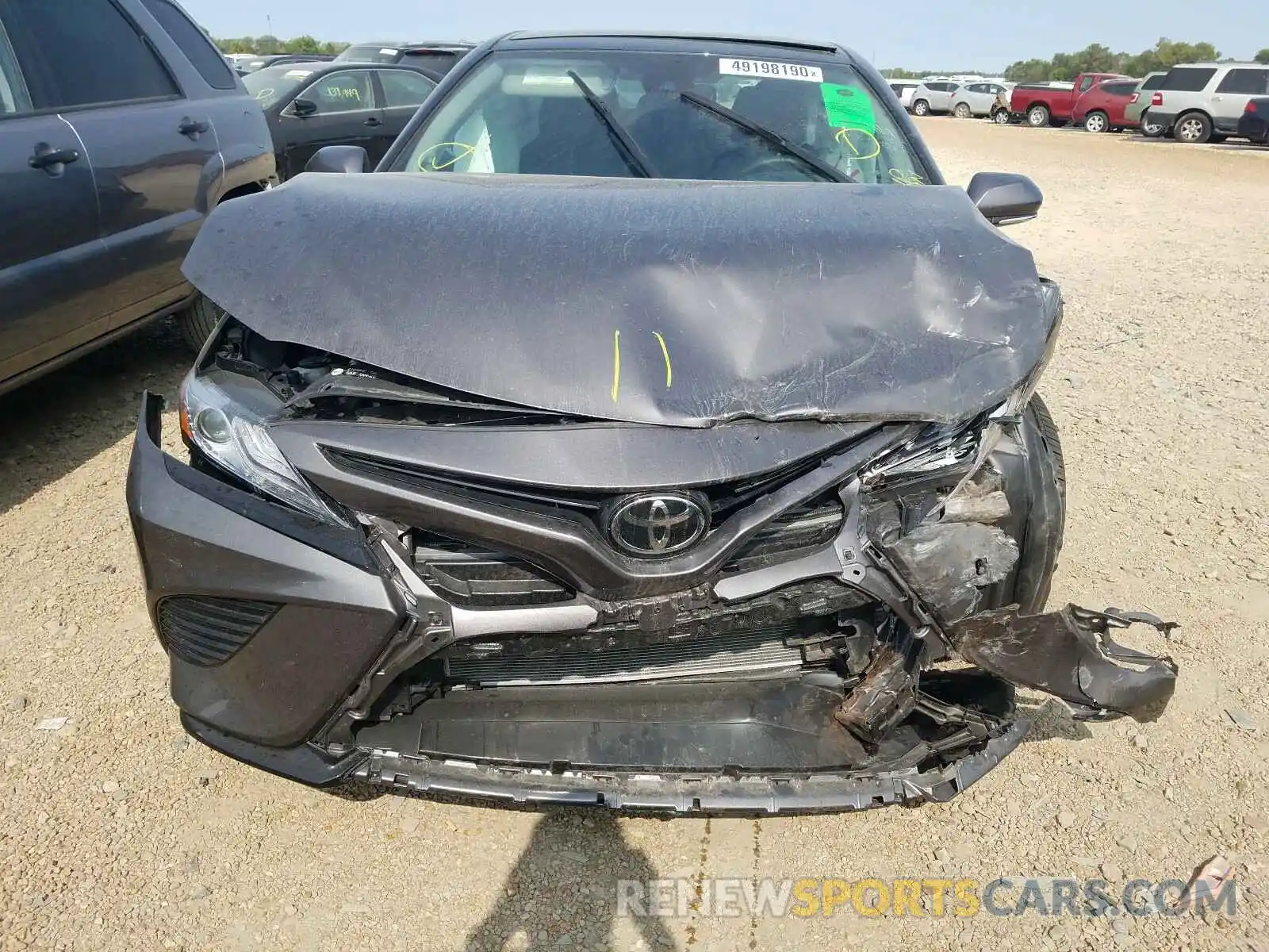 7 Photograph of a damaged car 4T1KZ1AK0LU037787 TOYOTA CAMRY TRD 2020