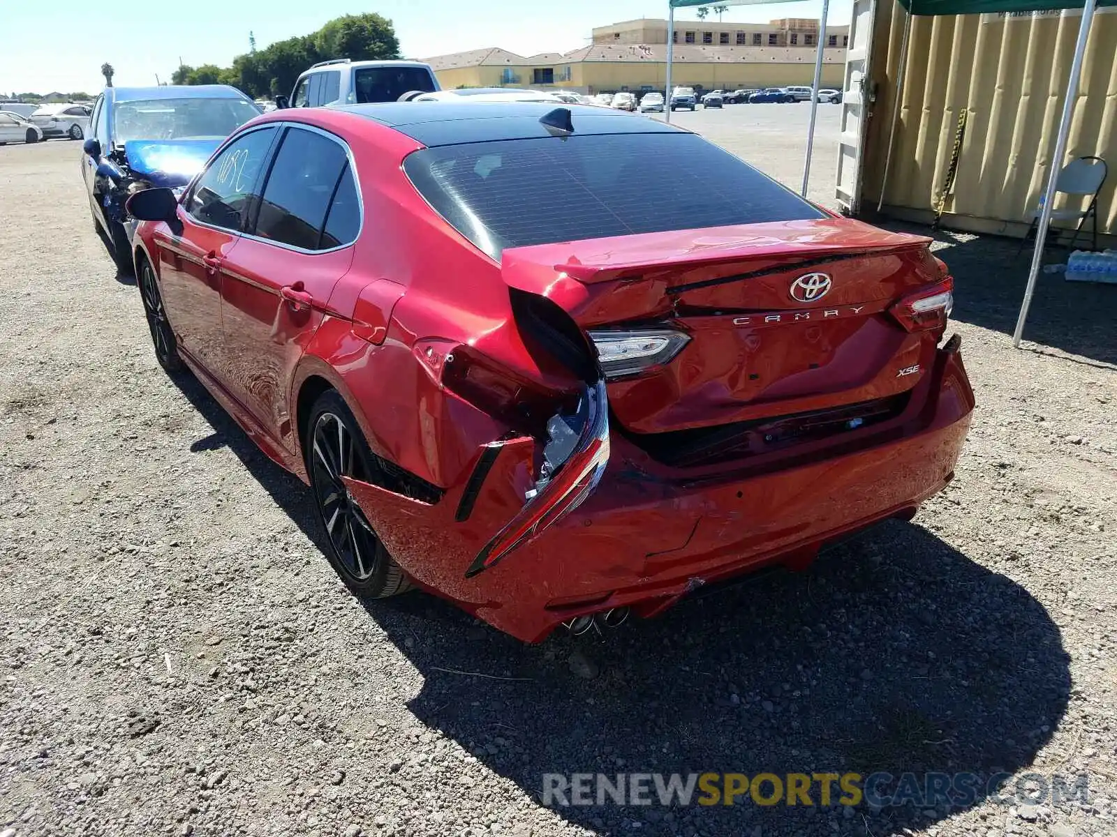 3 Photograph of a damaged car 4T1KZ1AK3LU037556 TOYOTA CAMRY TRD 2020