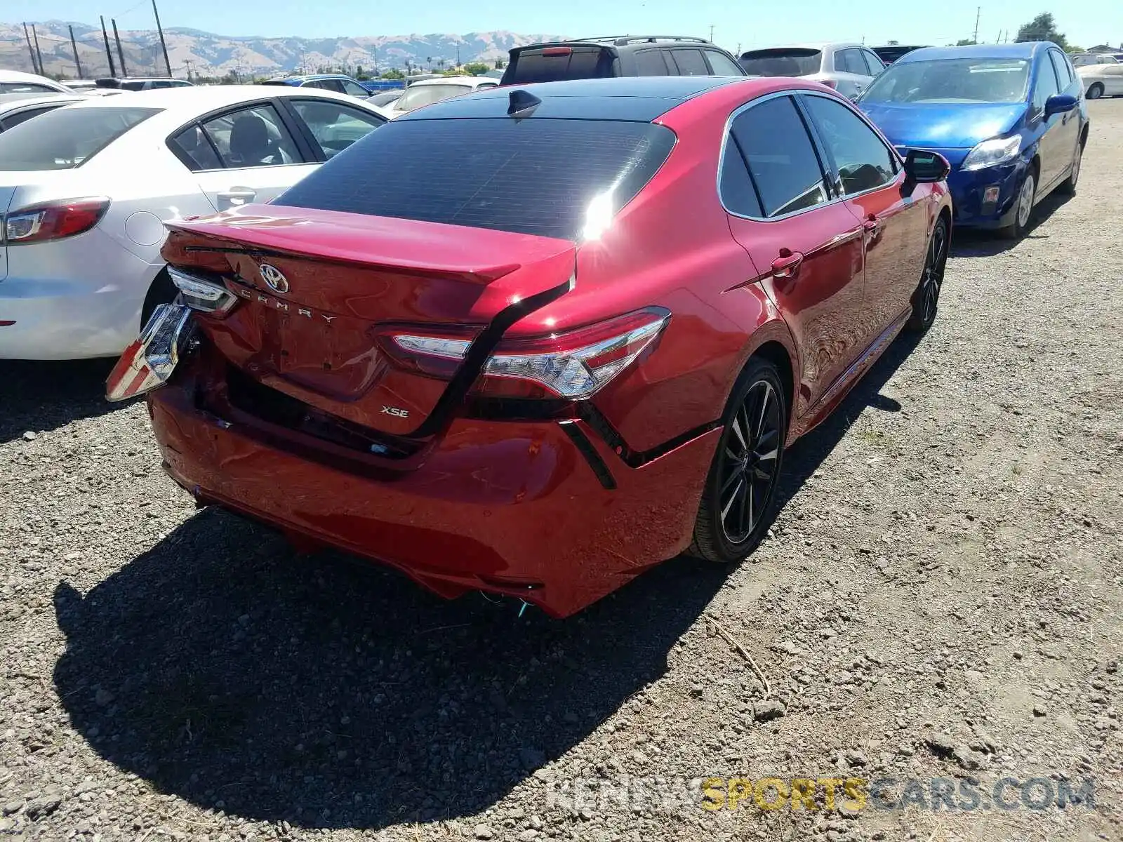 4 Photograph of a damaged car 4T1KZ1AK3LU037556 TOYOTA CAMRY TRD 2020