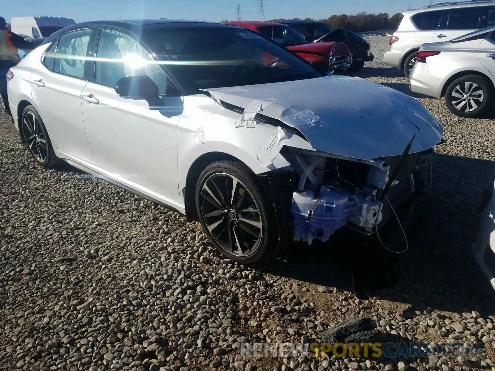 1 Photograph of a damaged car 4T1KZ1AK5LU039423 TOYOTA CAMRY TRD 2020