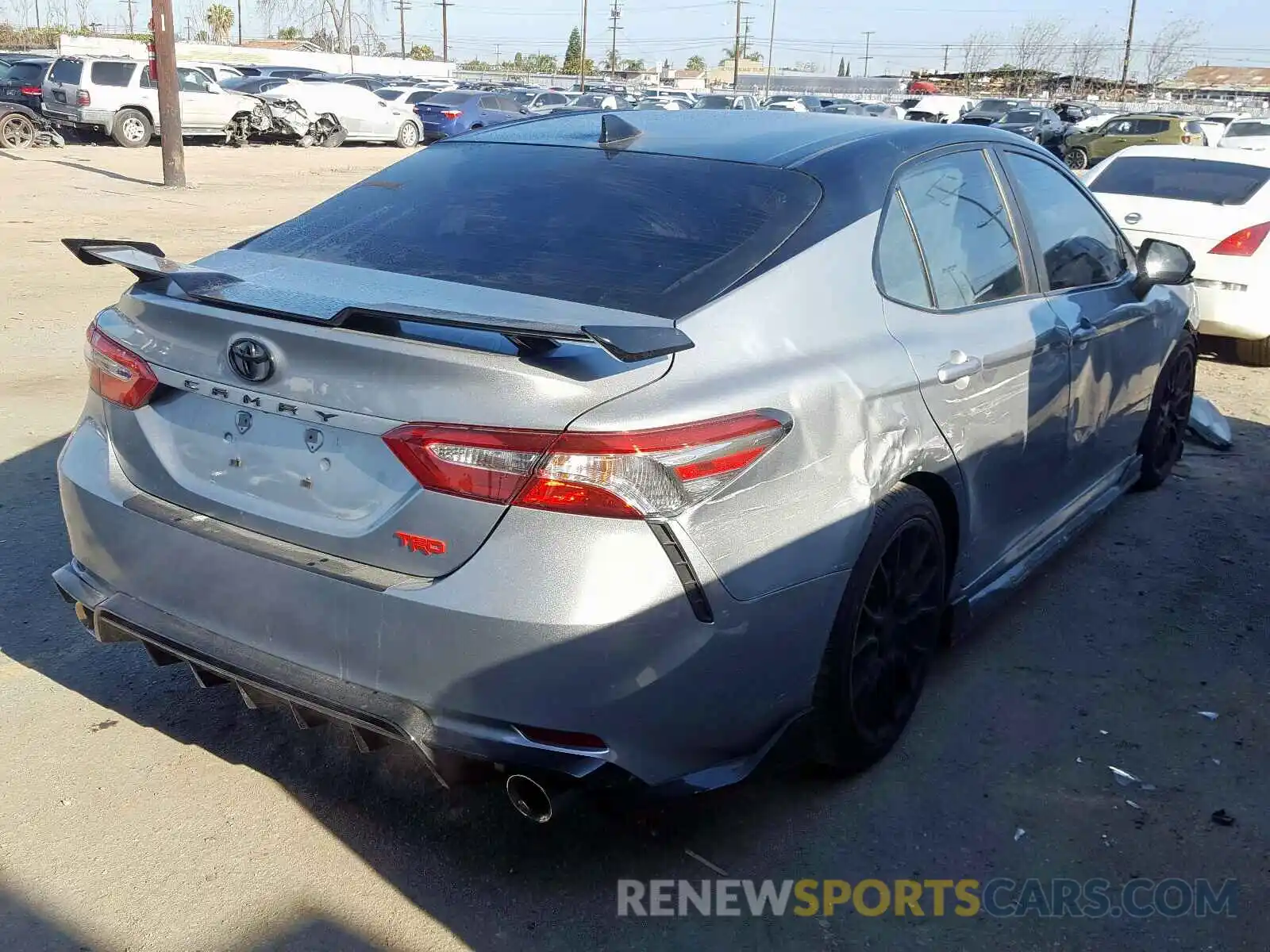 4 Photograph of a damaged car 4T1NZ1AK3LU036758 TOYOTA CAMRY TRD 2020