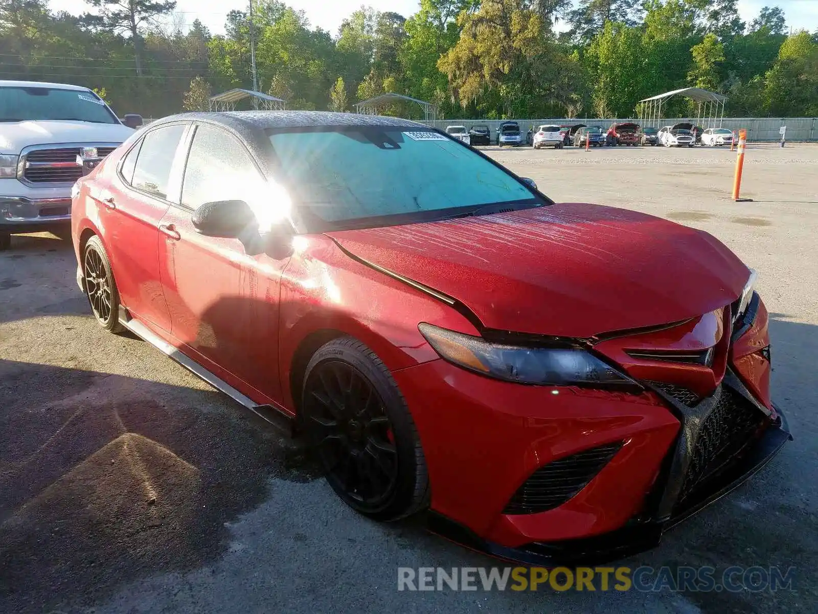 1 Photograph of a damaged car 4T1NZ1AK4LU035652 TOYOTA CAMRY TRD 2020