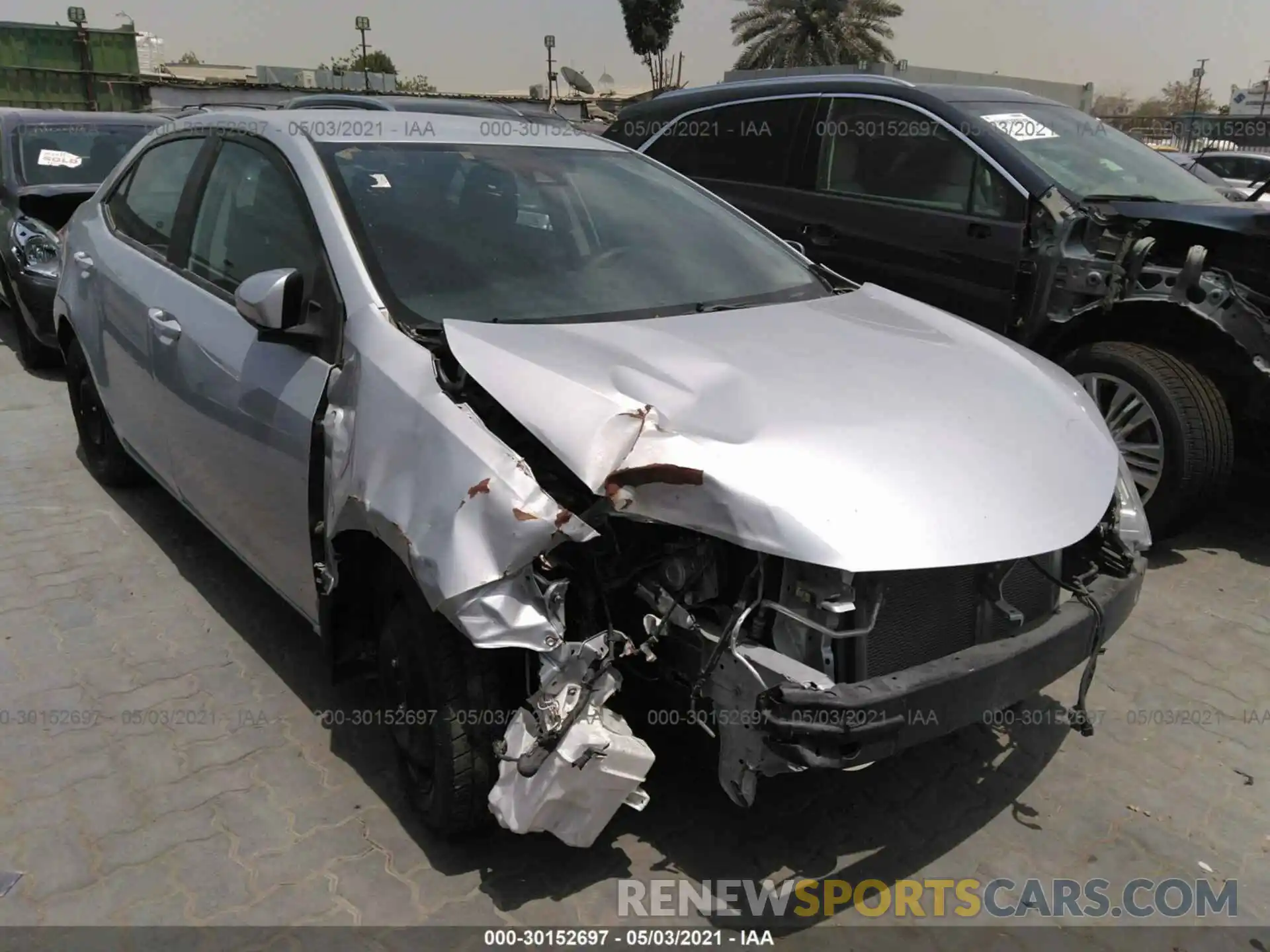 1 Photograph of a damaged car 00000000000182650 TOYOTA COROLLA 2019