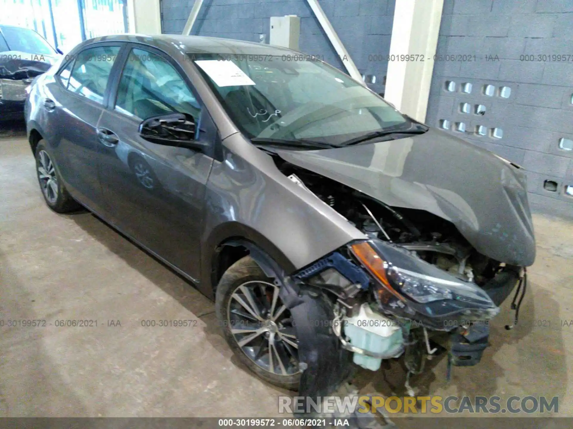 1 Photograph of a damaged car 00000000000889207 TOYOTA COROLLA 2019