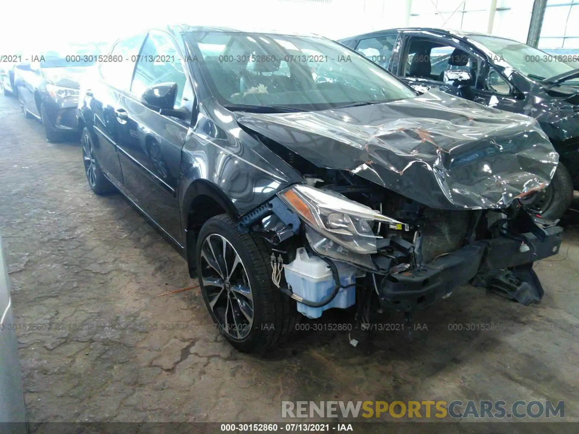 1 Photograph of a damaged car 0000URHE2KC175389 TOYOTA COROLLA 2019