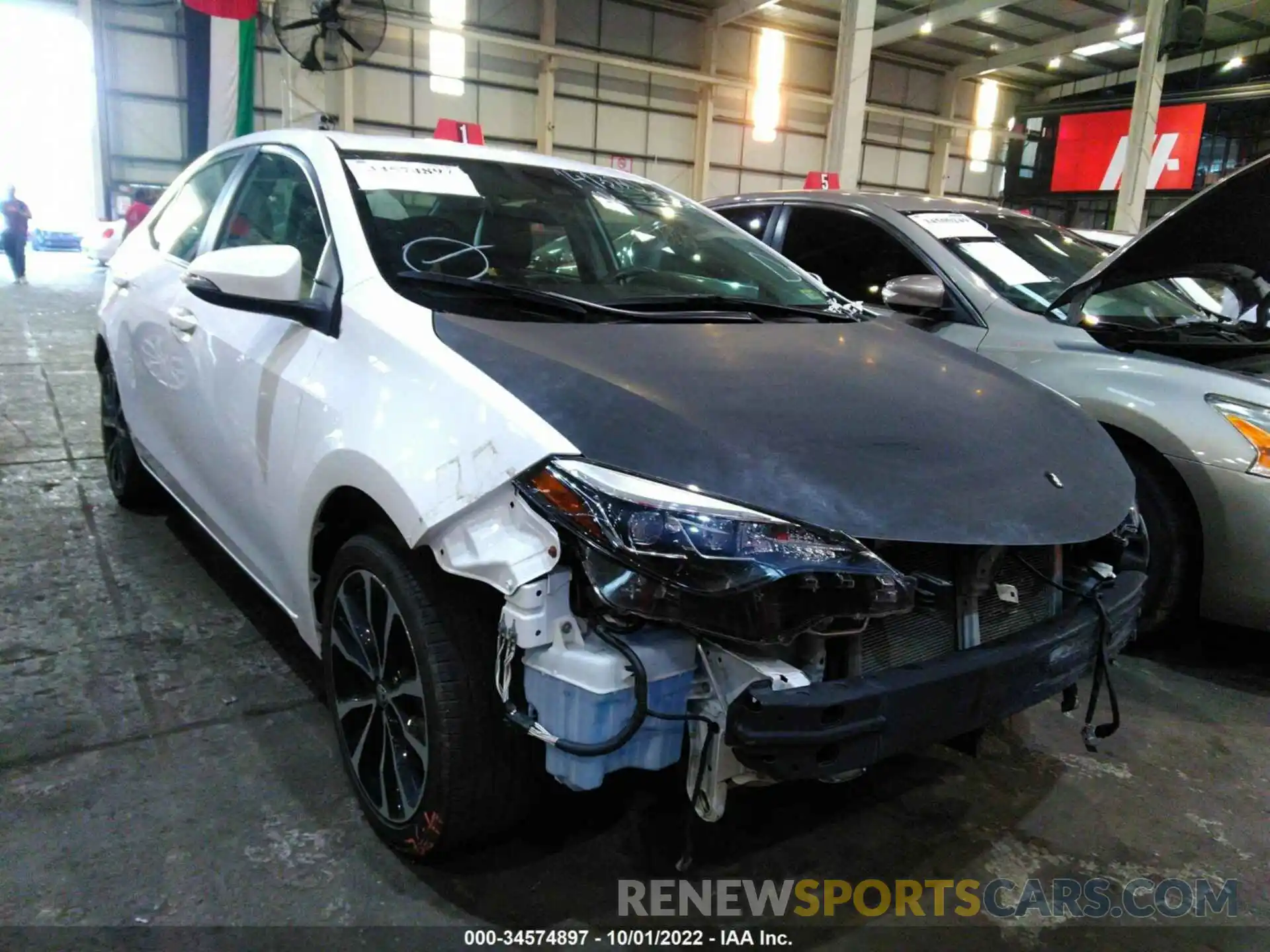 1 Photograph of a damaged car 001BURHE1KC141380 TOYOTA COROLLA 2019