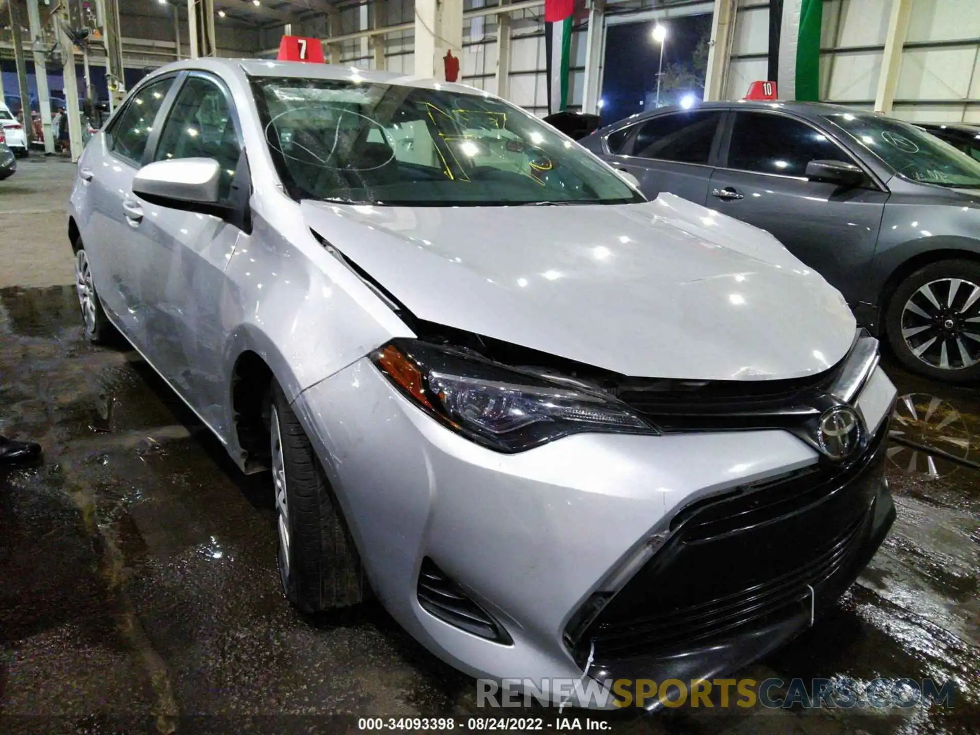 1 Photograph of a damaged car 001BURHE3KC195330 TOYOTA COROLLA 2019