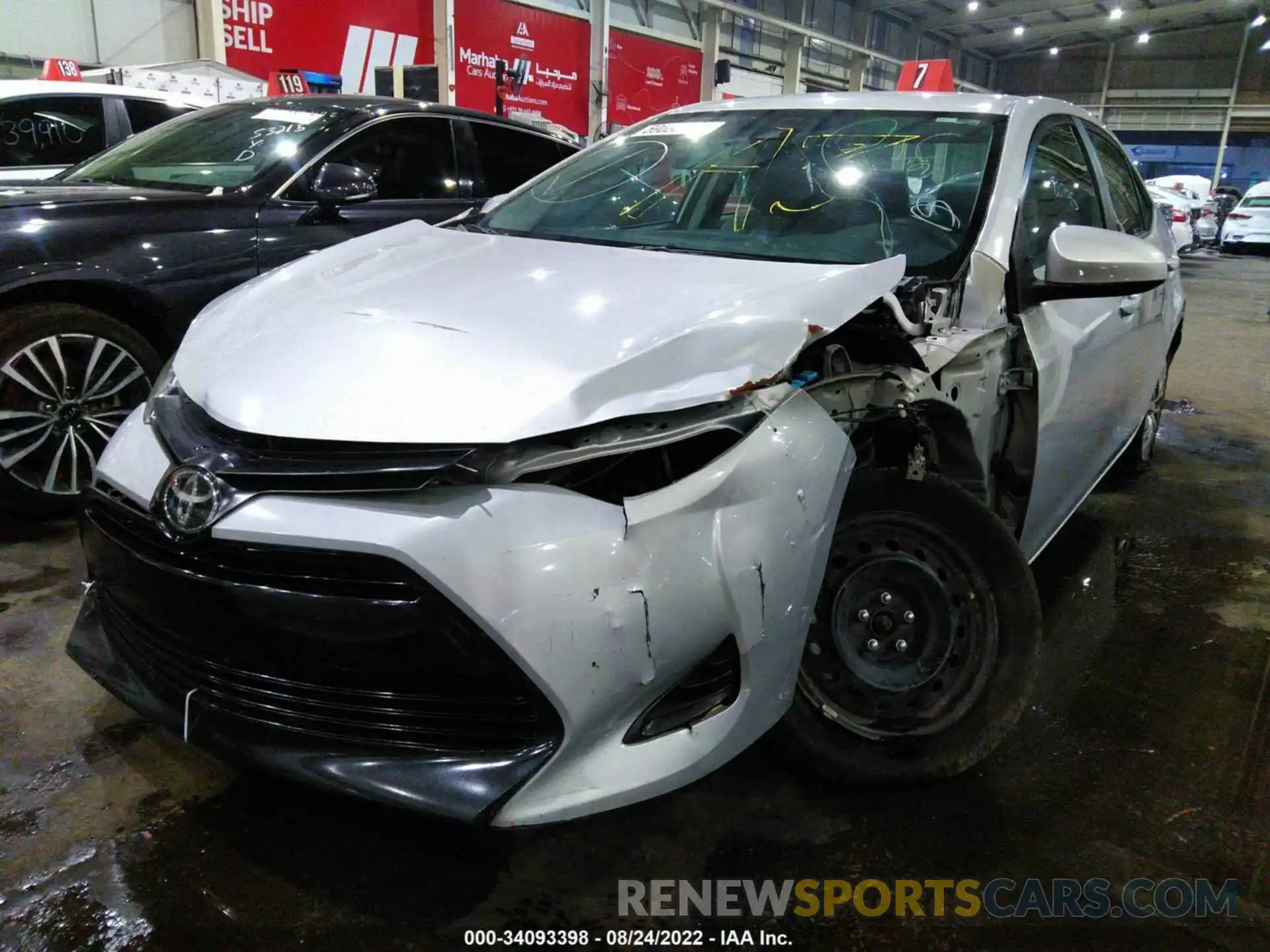 2 Photograph of a damaged car 001BURHE3KC195330 TOYOTA COROLLA 2019