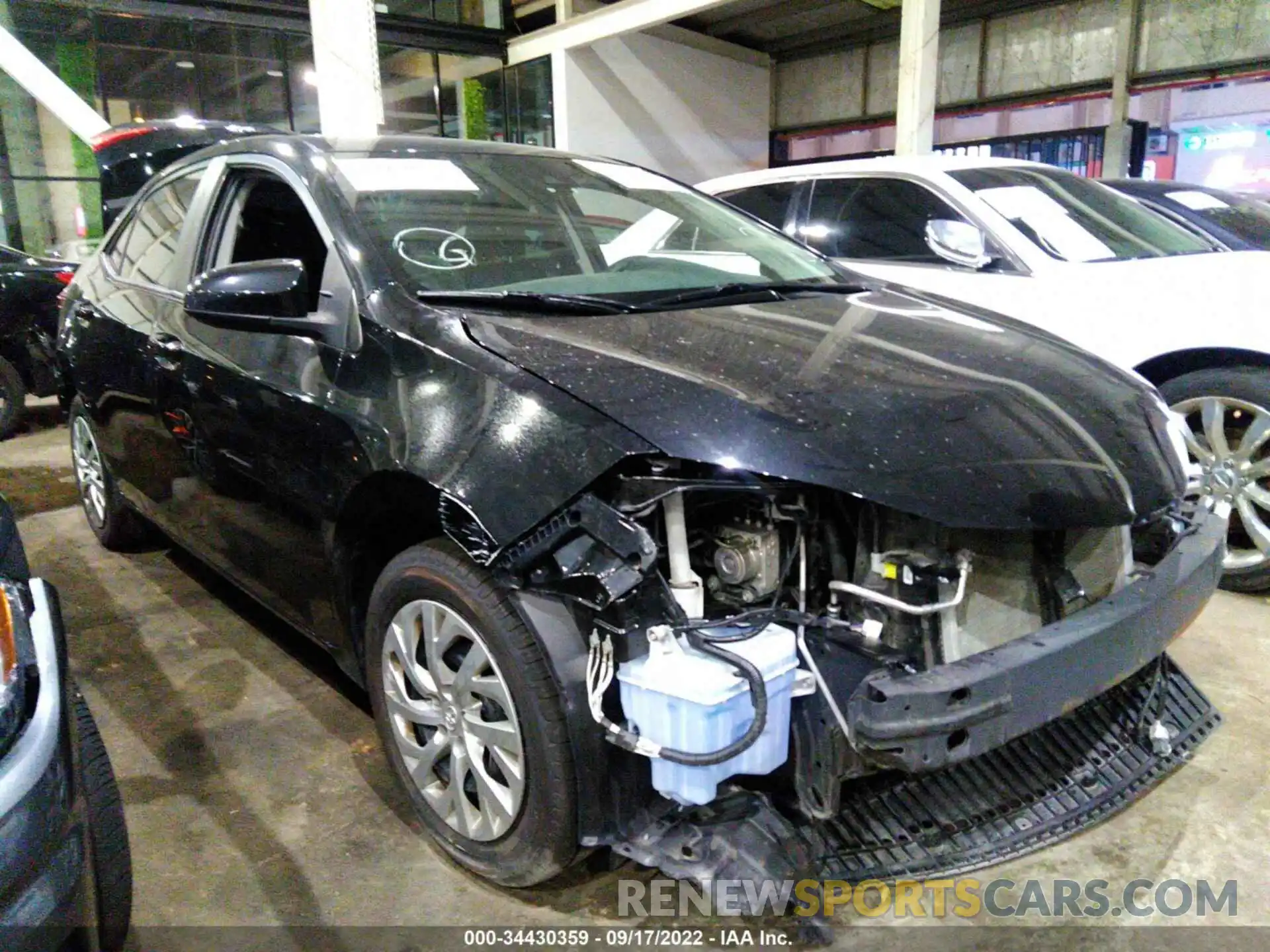 1 Photograph of a damaged car 001BURHE4KC158836 TOYOTA COROLLA 2019