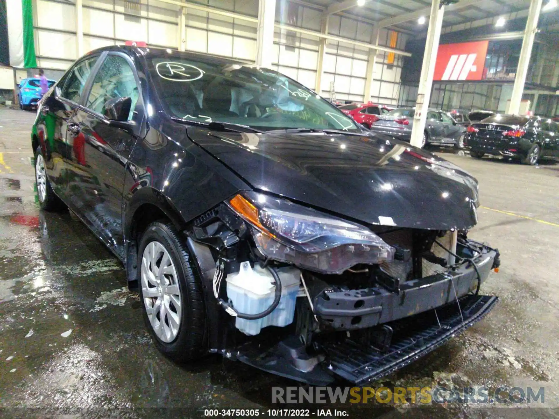 1 Photograph of a damaged car 001BURHE4KC225211 TOYOTA COROLLA 2019