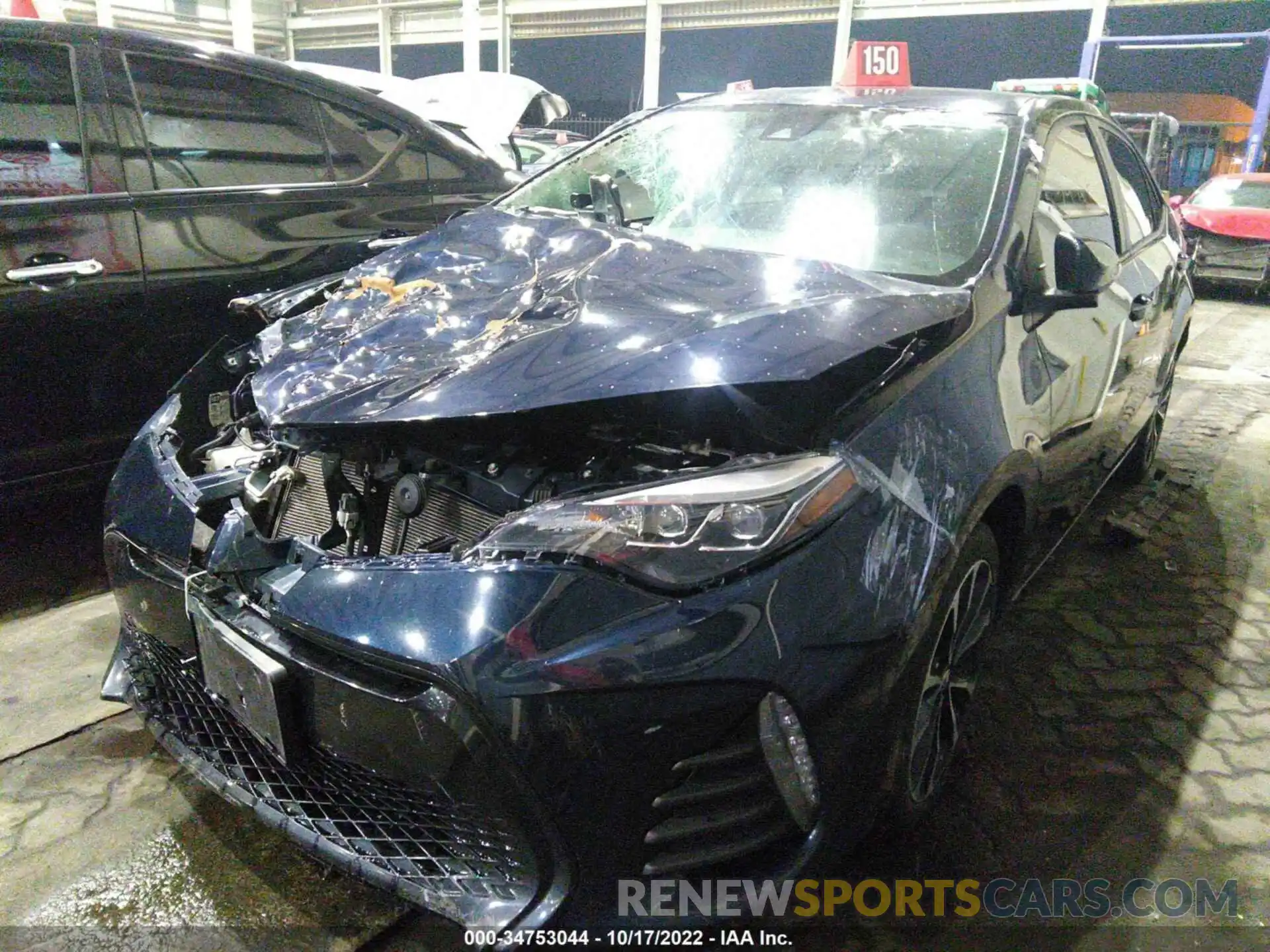 2 Photograph of a damaged car 001BURHE6KC189408 TOYOTA COROLLA 2019