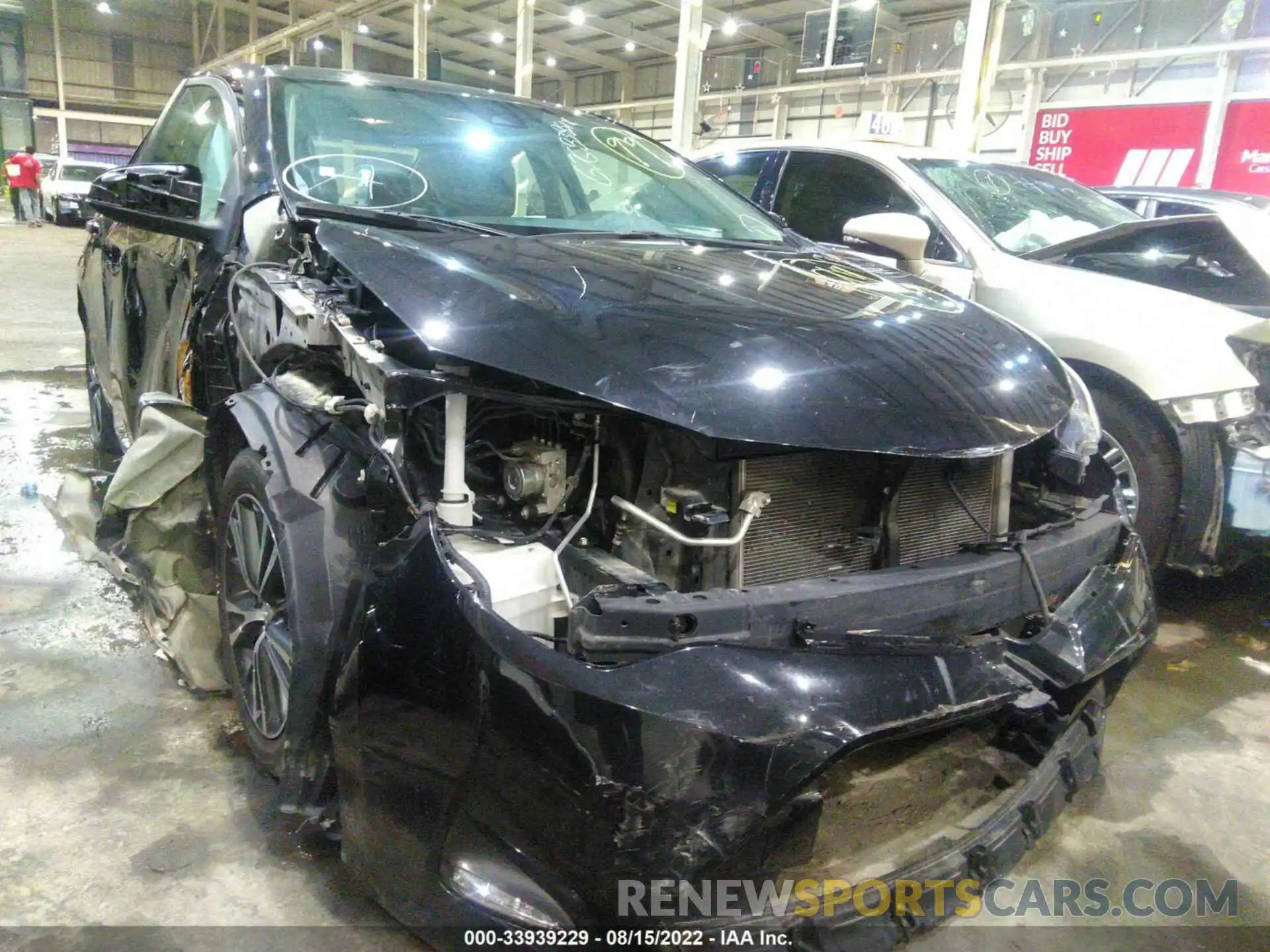 1 Photograph of a damaged car 001BURHE8KC218262 TOYOTA COROLLA 2019