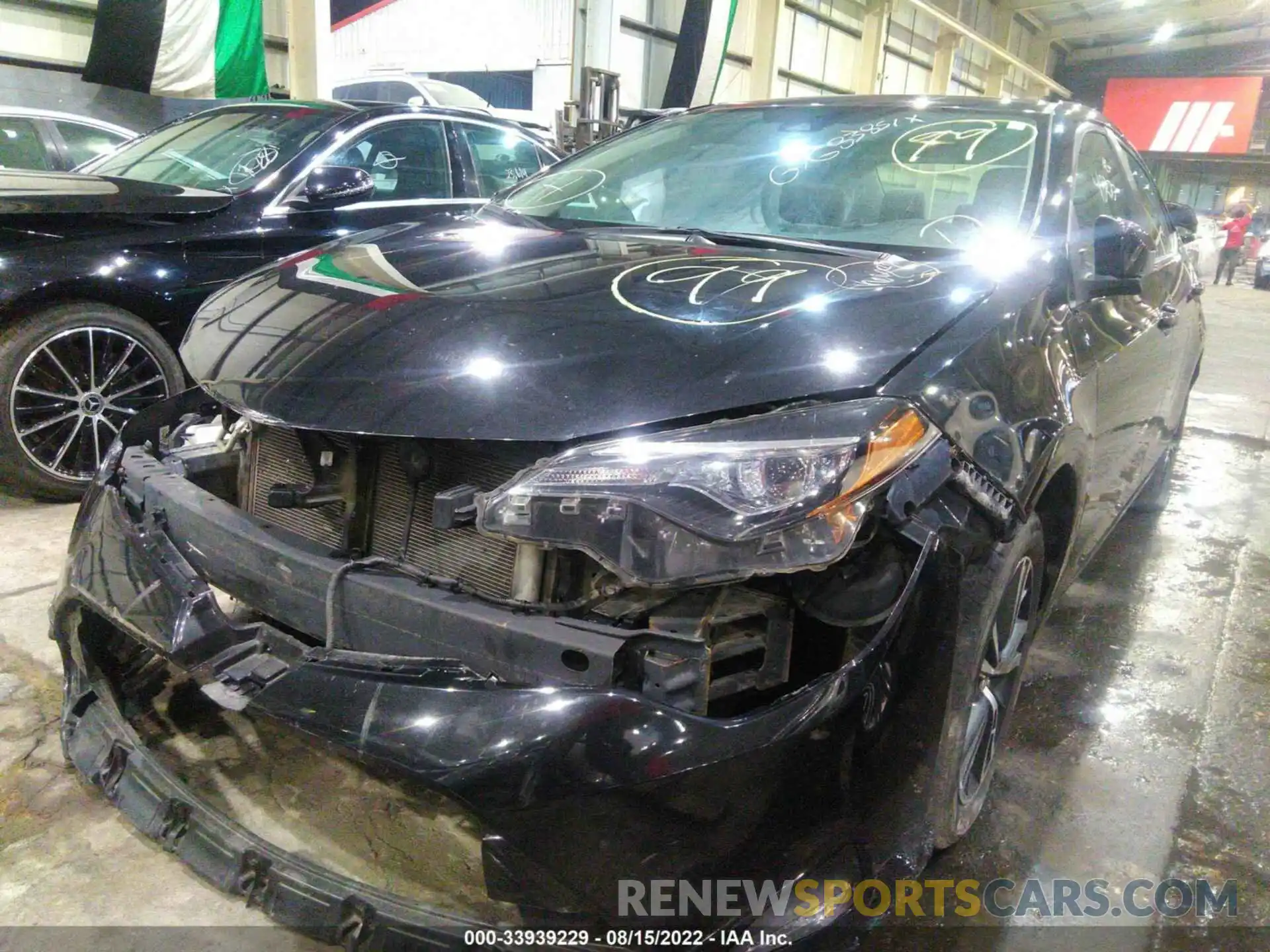 2 Photograph of a damaged car 001BURHE8KC218262 TOYOTA COROLLA 2019