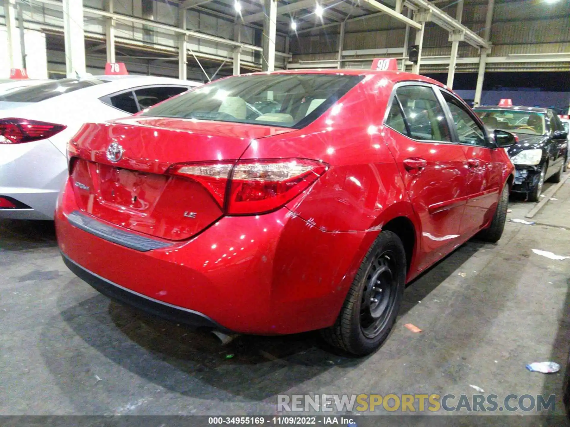 4 Photograph of a damaged car 001BURHE8KC221064 TOYOTA COROLLA 2019