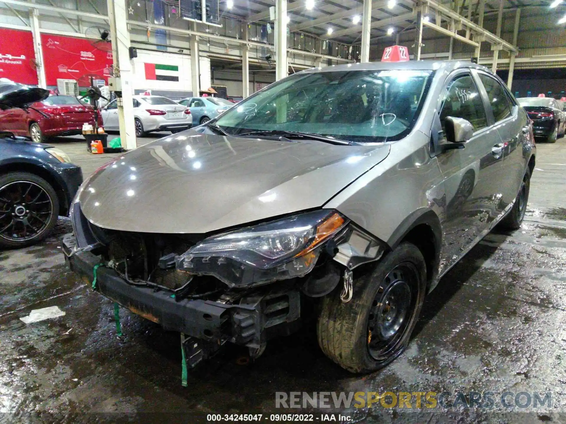 2 Photograph of a damaged car 001BURHE9KC212180 TOYOTA COROLLA 2019