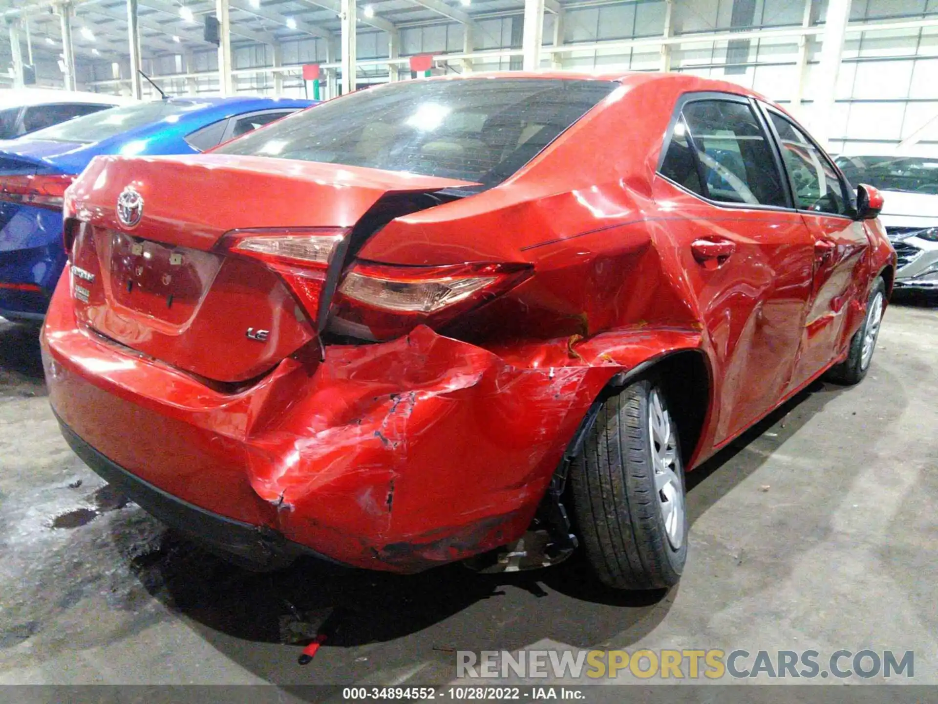 4 Photograph of a damaged car 00FBURHE2KP913949 TOYOTA COROLLA 2019