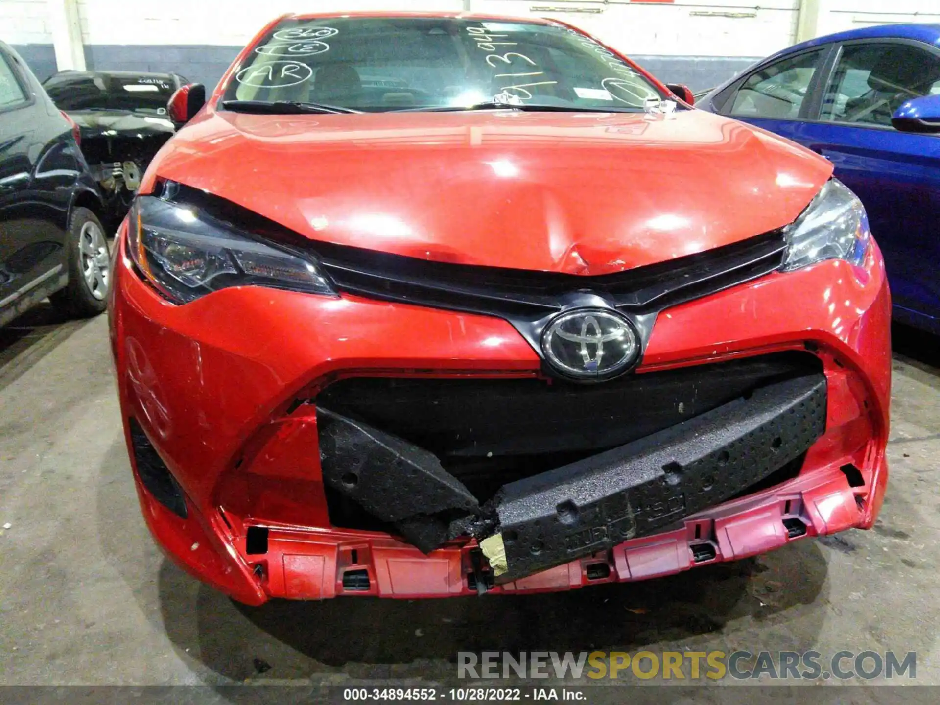 6 Photograph of a damaged car 00FBURHE2KP913949 TOYOTA COROLLA 2019