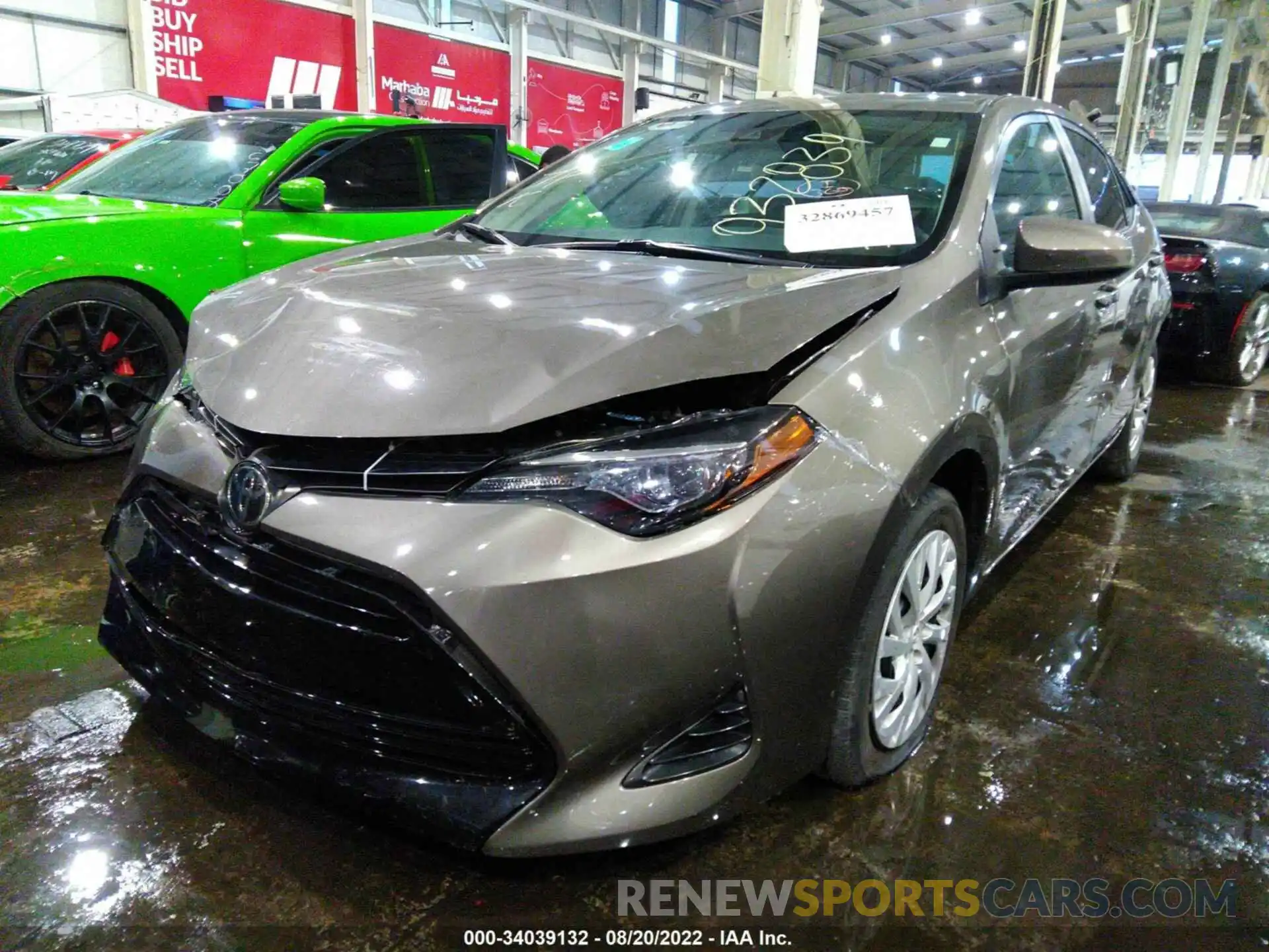 2 Photograph of a damaged car 00FBURHE2KP932839 TOYOTA COROLLA 2019