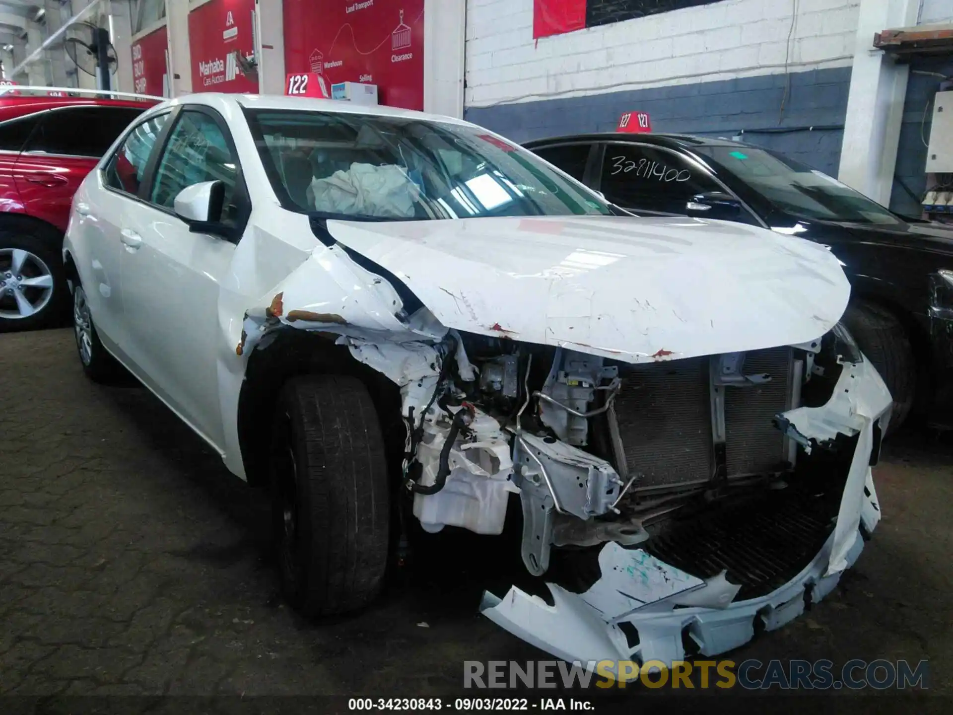 1 Photograph of a damaged car 00FBURHE5KP937100 TOYOTA COROLLA 2019