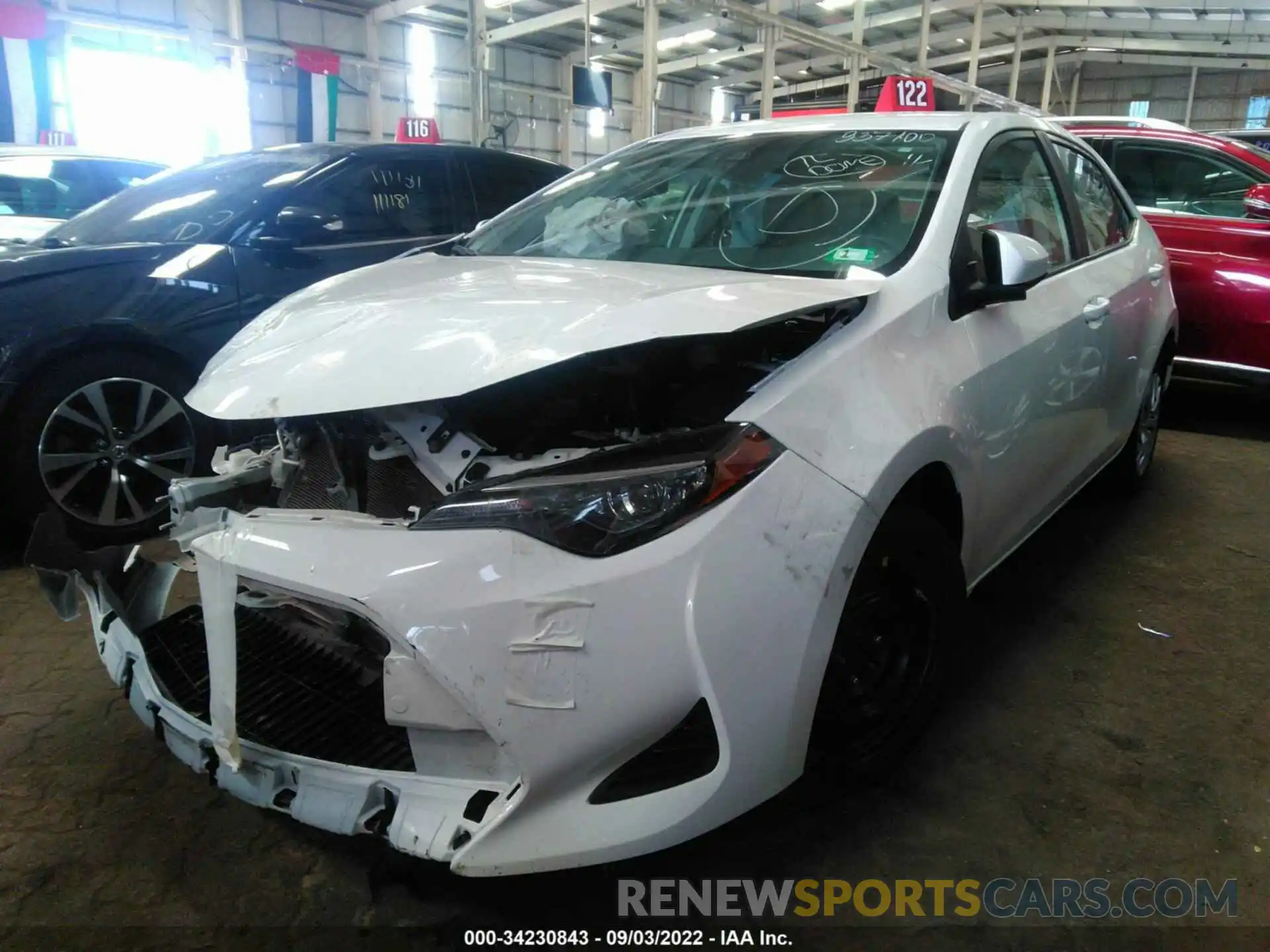 2 Photograph of a damaged car 00FBURHE5KP937100 TOYOTA COROLLA 2019