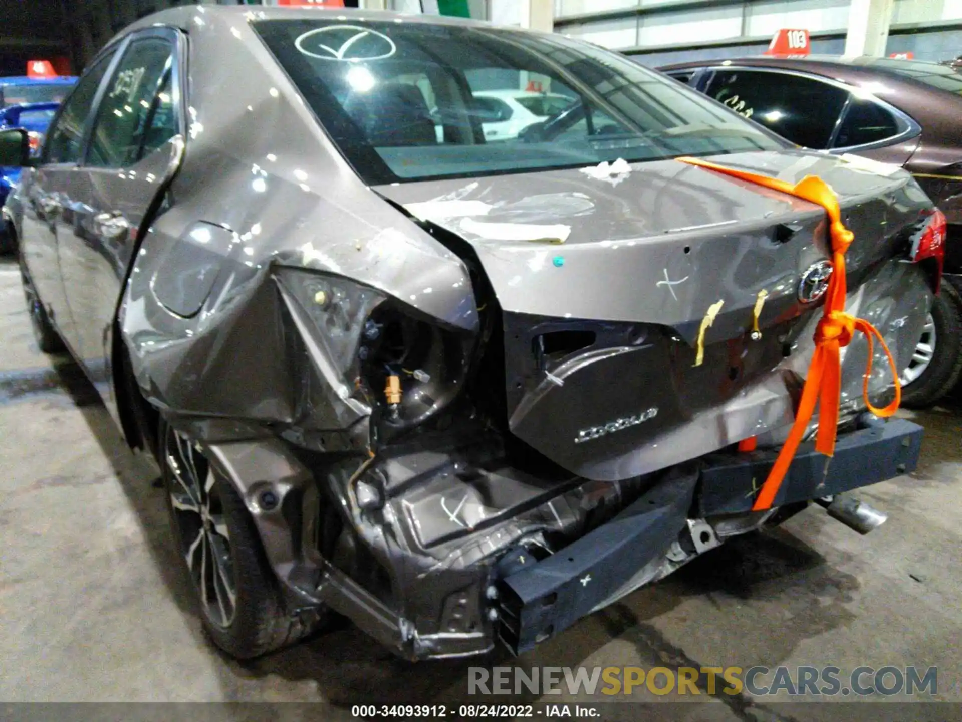 6 Photograph of a damaged car 00FBURHE9KP877158 TOYOTA COROLLA 2019