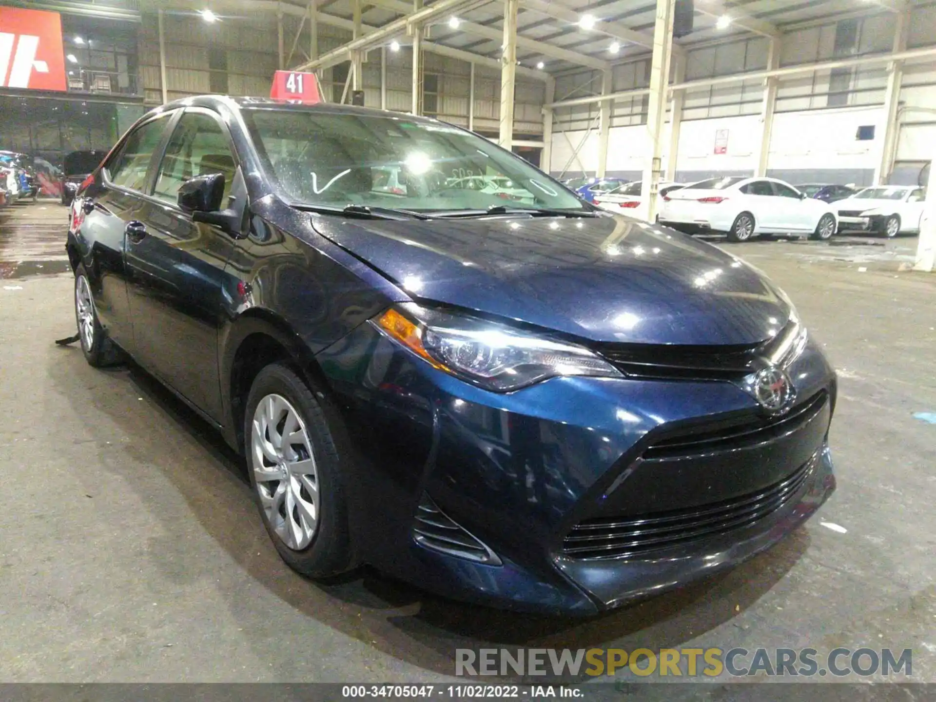 1 Photograph of a damaged car 00FBURHE9KP898818 TOYOTA COROLLA 2019